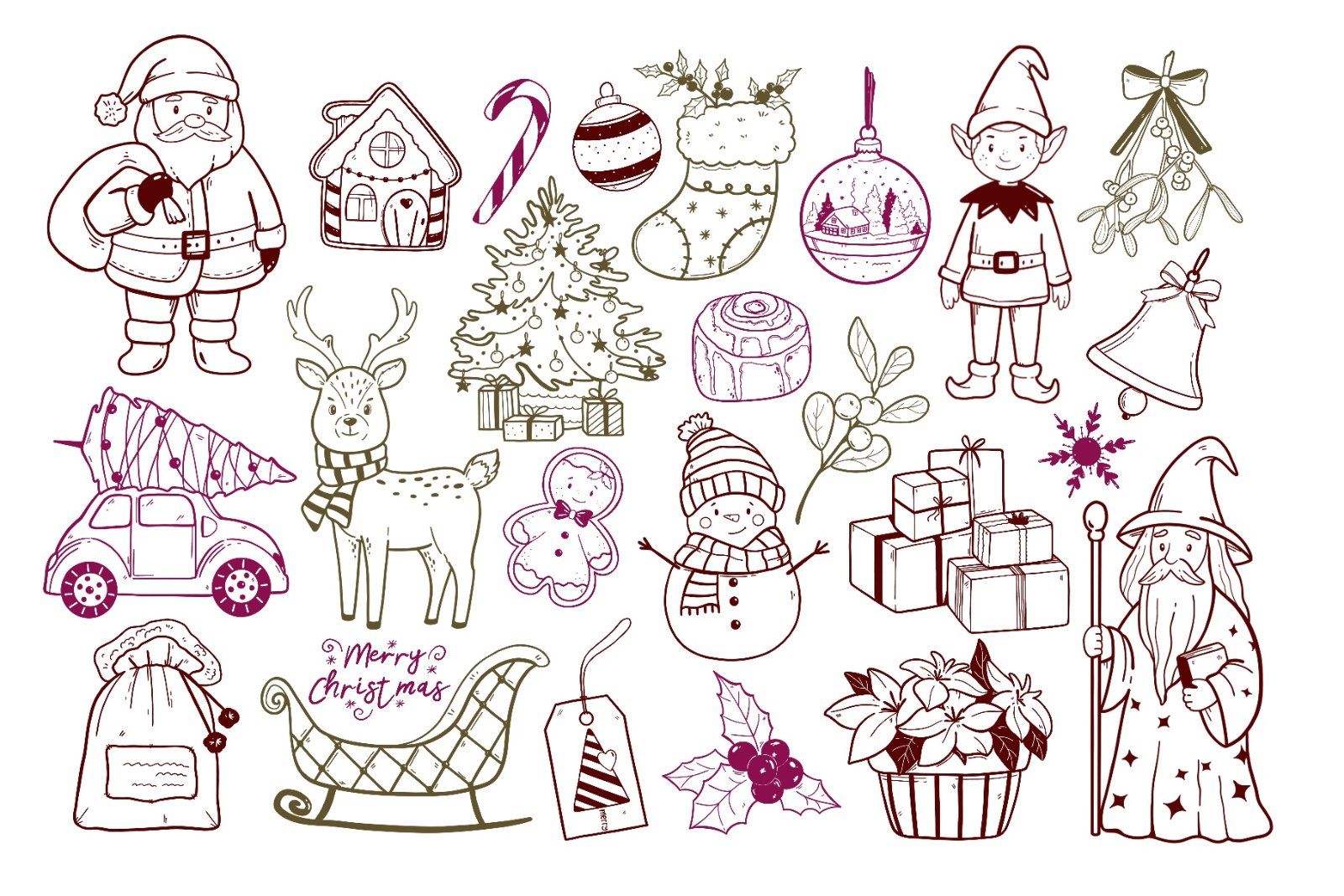 Hand drawn whimsical Christmas — image 3