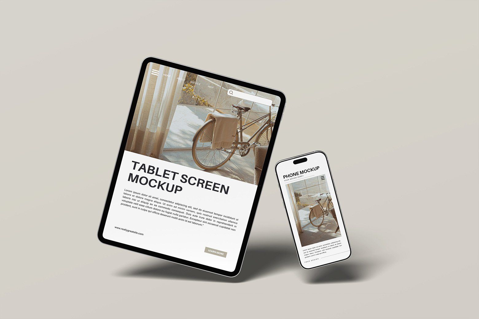 Tablet and Phone Mockup — image 3