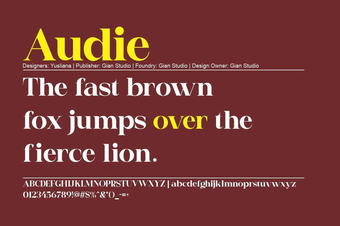 Audie serif — image 2