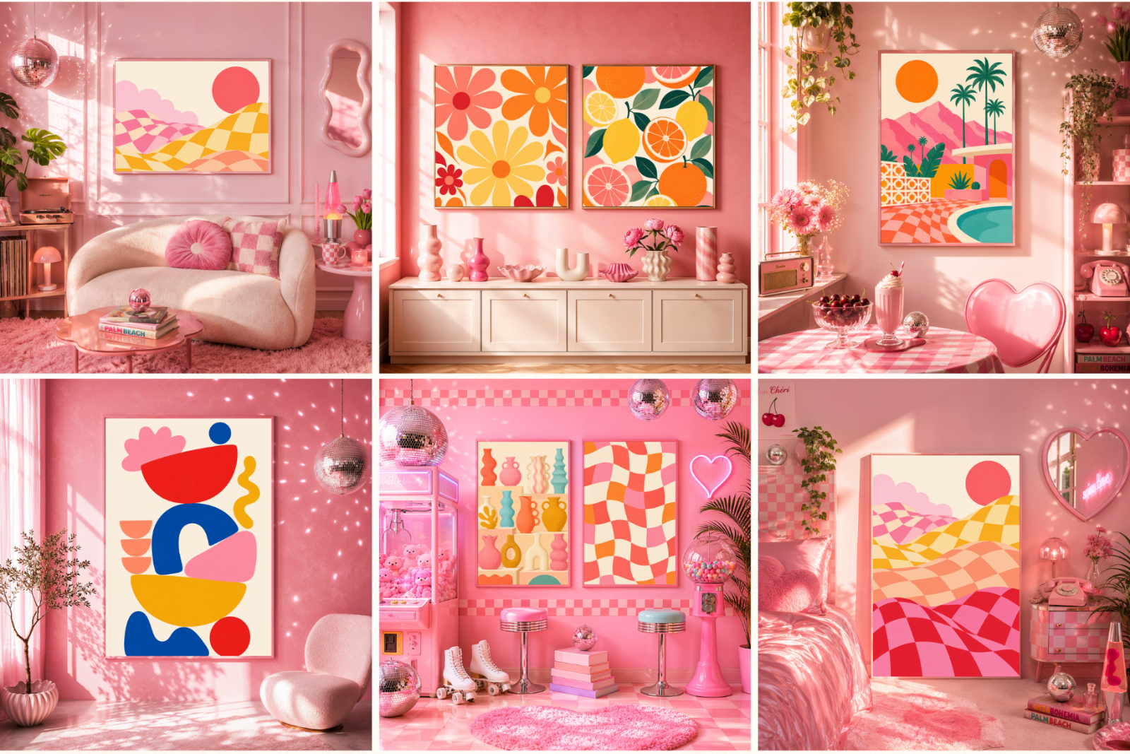 50 Girly Pink Aesthetic Frame Mockup — image 2