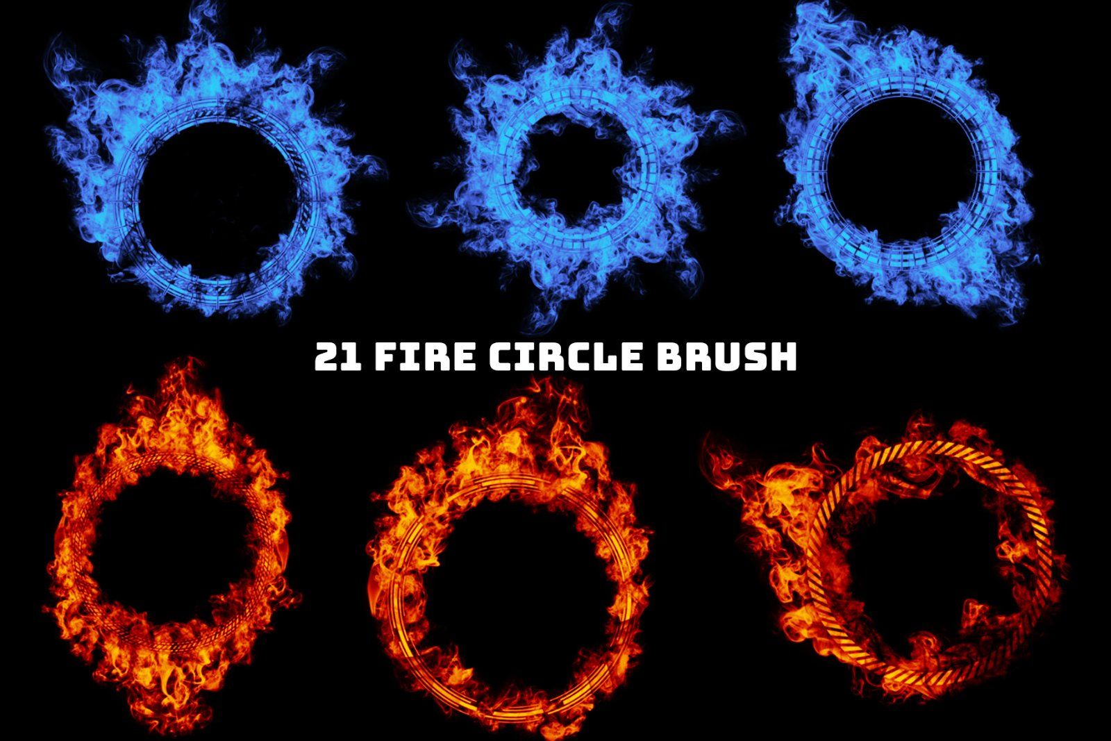 150+ Fire Flames Photoshop Brush, Fire Circle brush, Fire Ball brush, Fire brush, fire effect, flame — image 3
