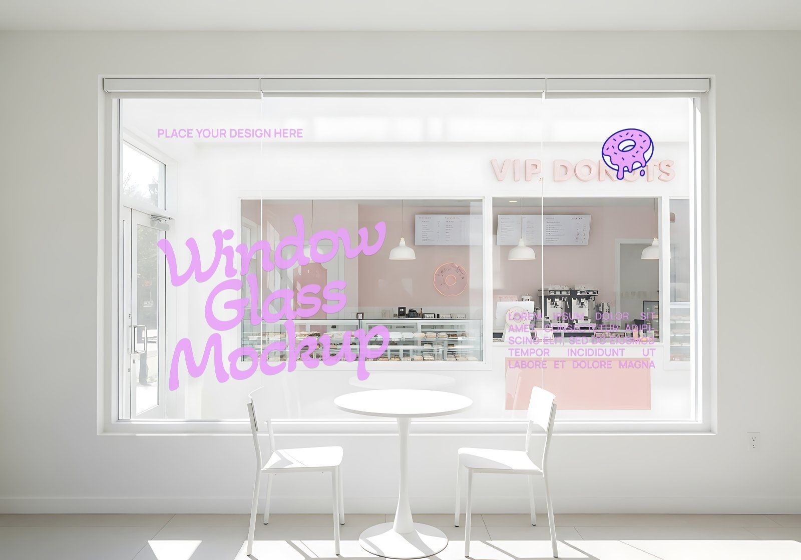 Premium Branding Blue Donut Store Mockup — image 13