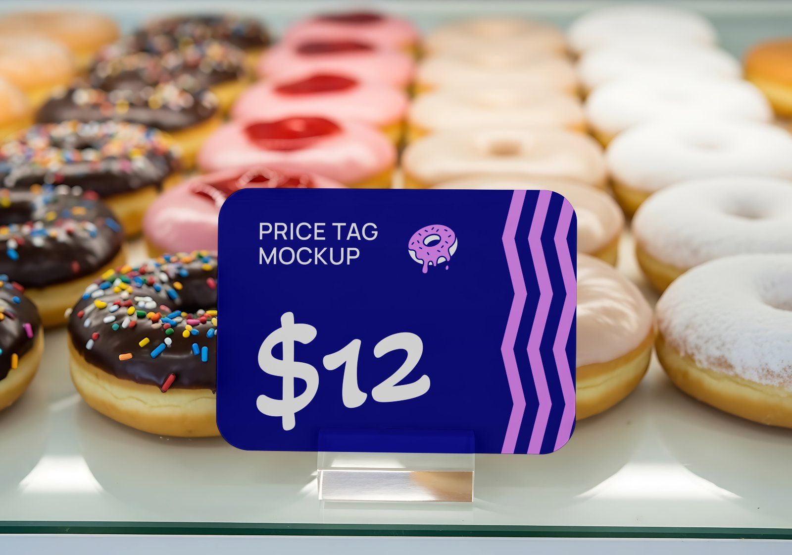 Premium Branding Blue Donut Store Mockup — image 16