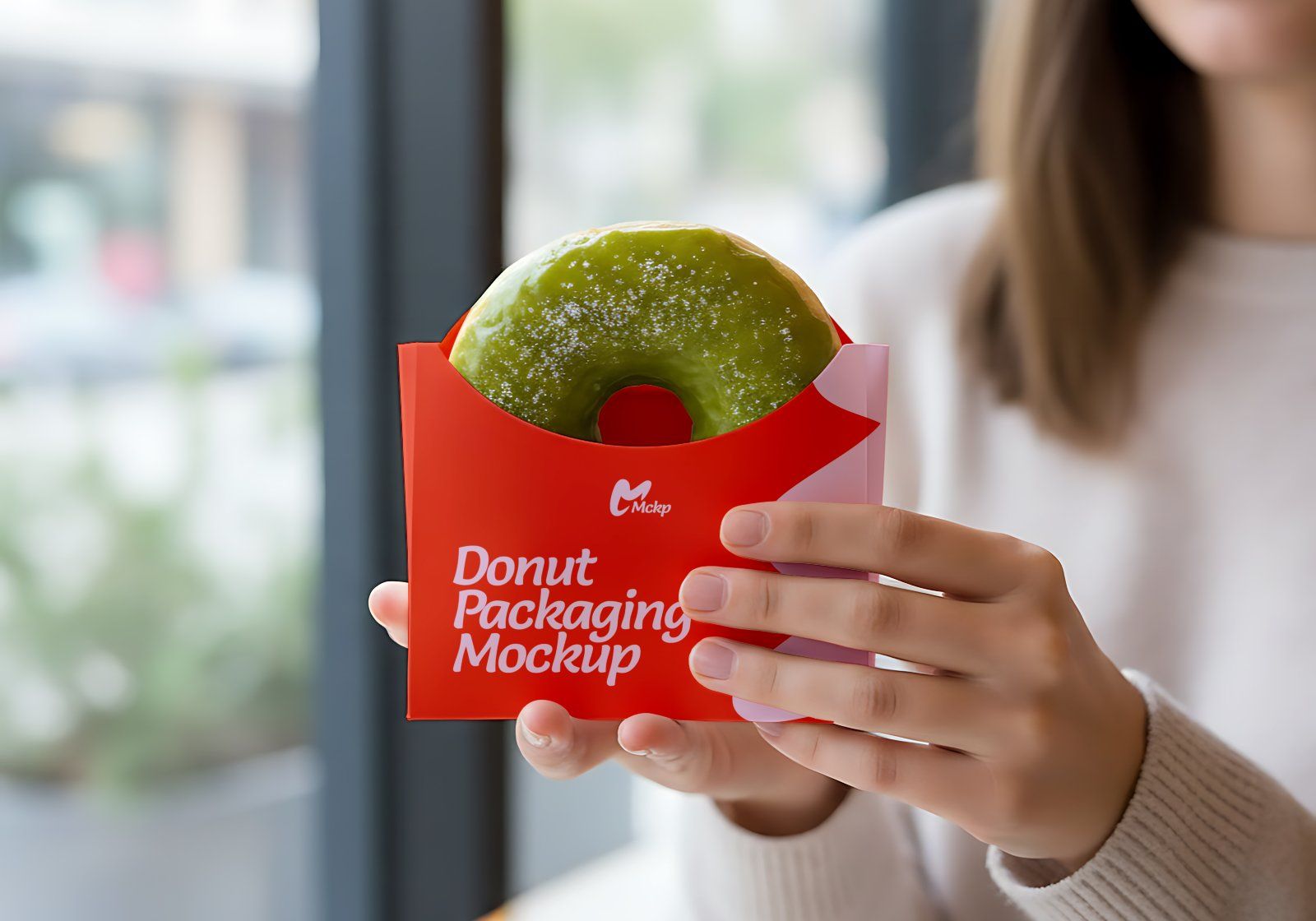 Premium Branding Pink Donut Store Mockup — image 2