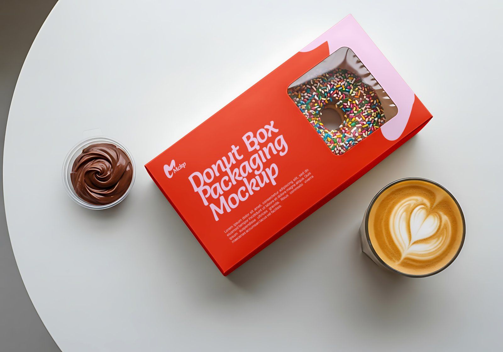Premium Branding Pink Donut Store Mockup — image 3