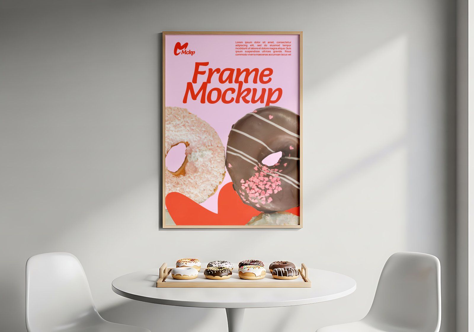 Premium Branding Pink Donut Store Mockup — image 9