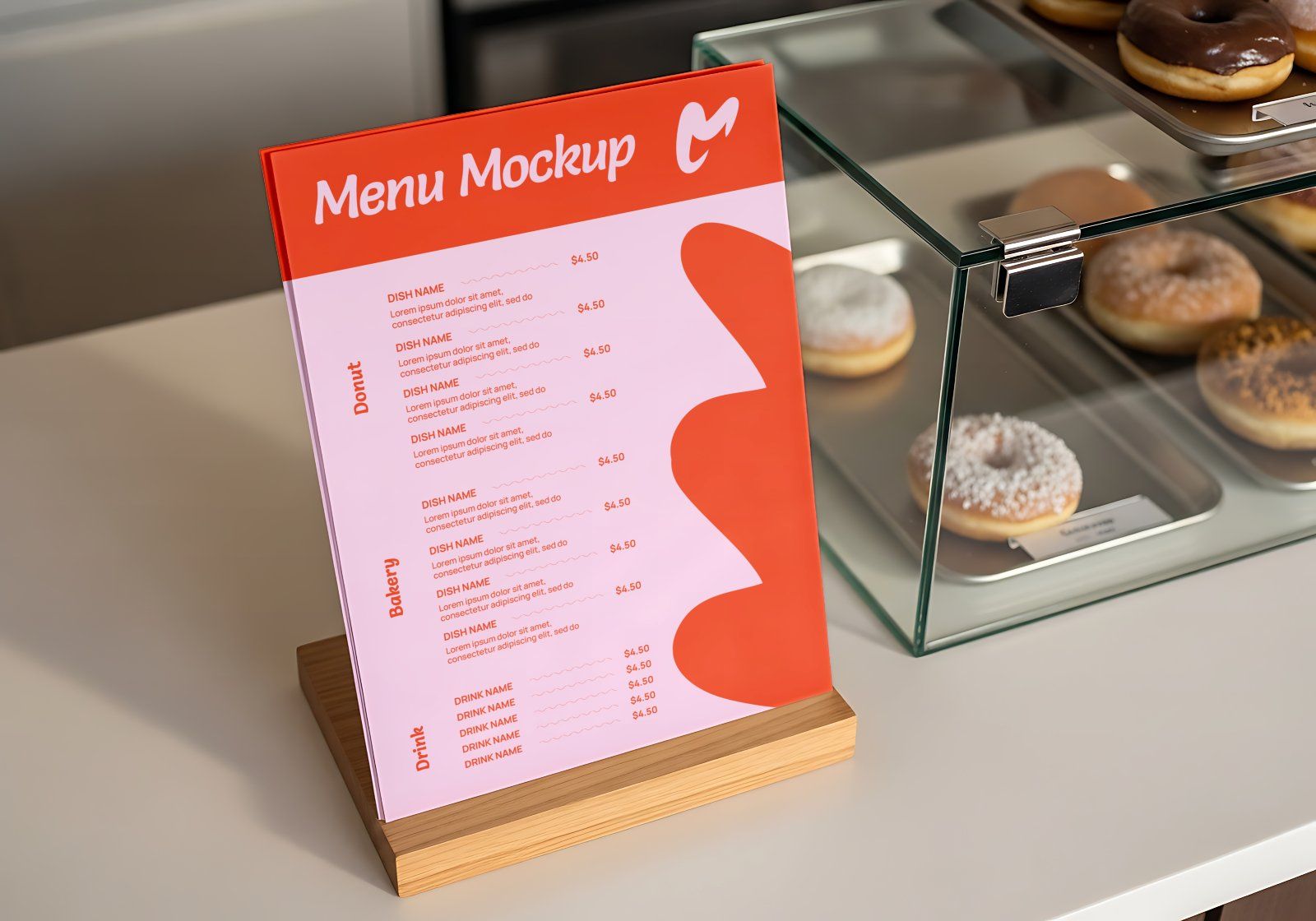 Premium Branding Pink Donut Store Mockup — image 13