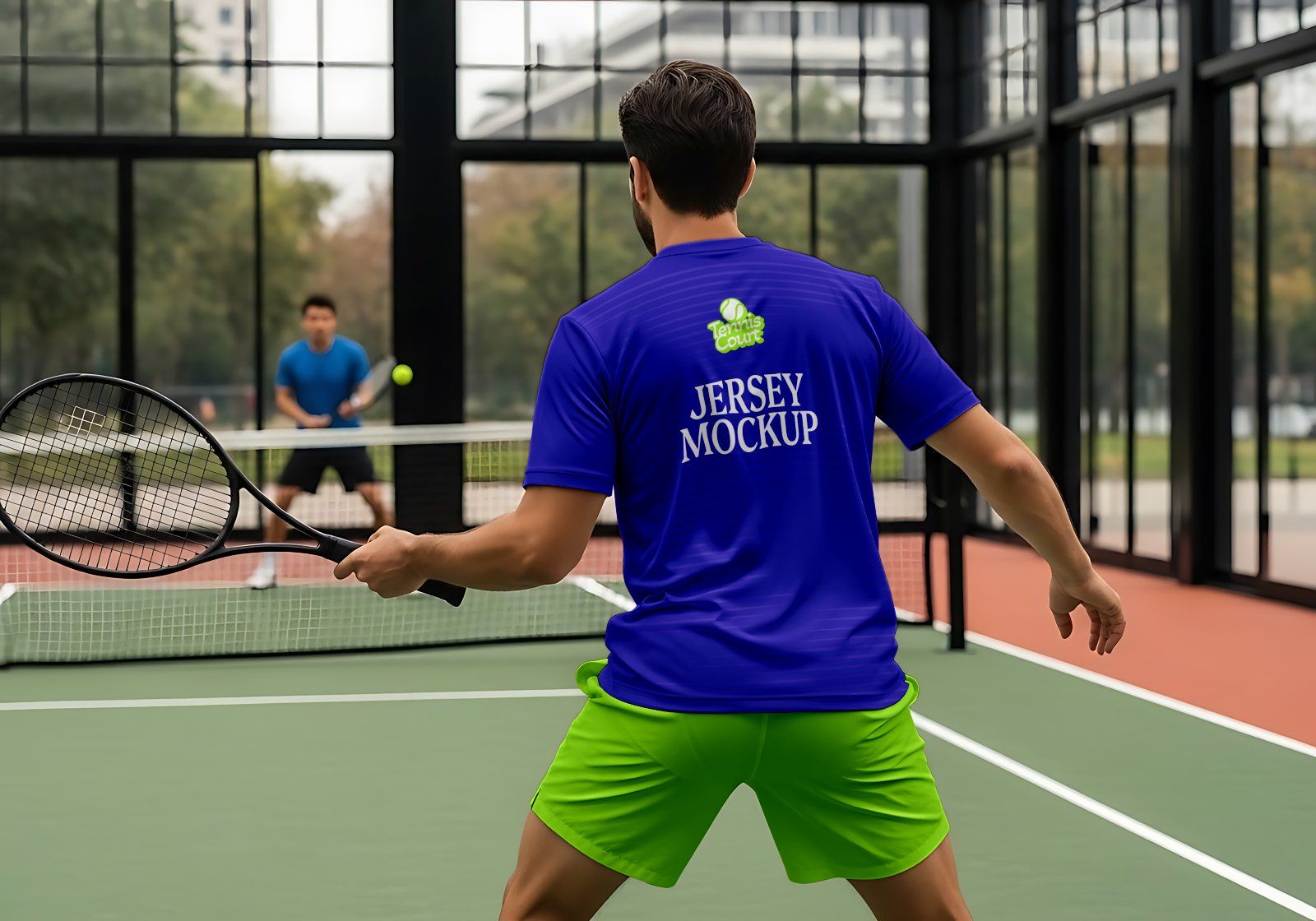 Pro Tennis Court Branding Mockup Bundle – 15 Premium PSD Scenes for Sportswear & Athletic Identity — image 14