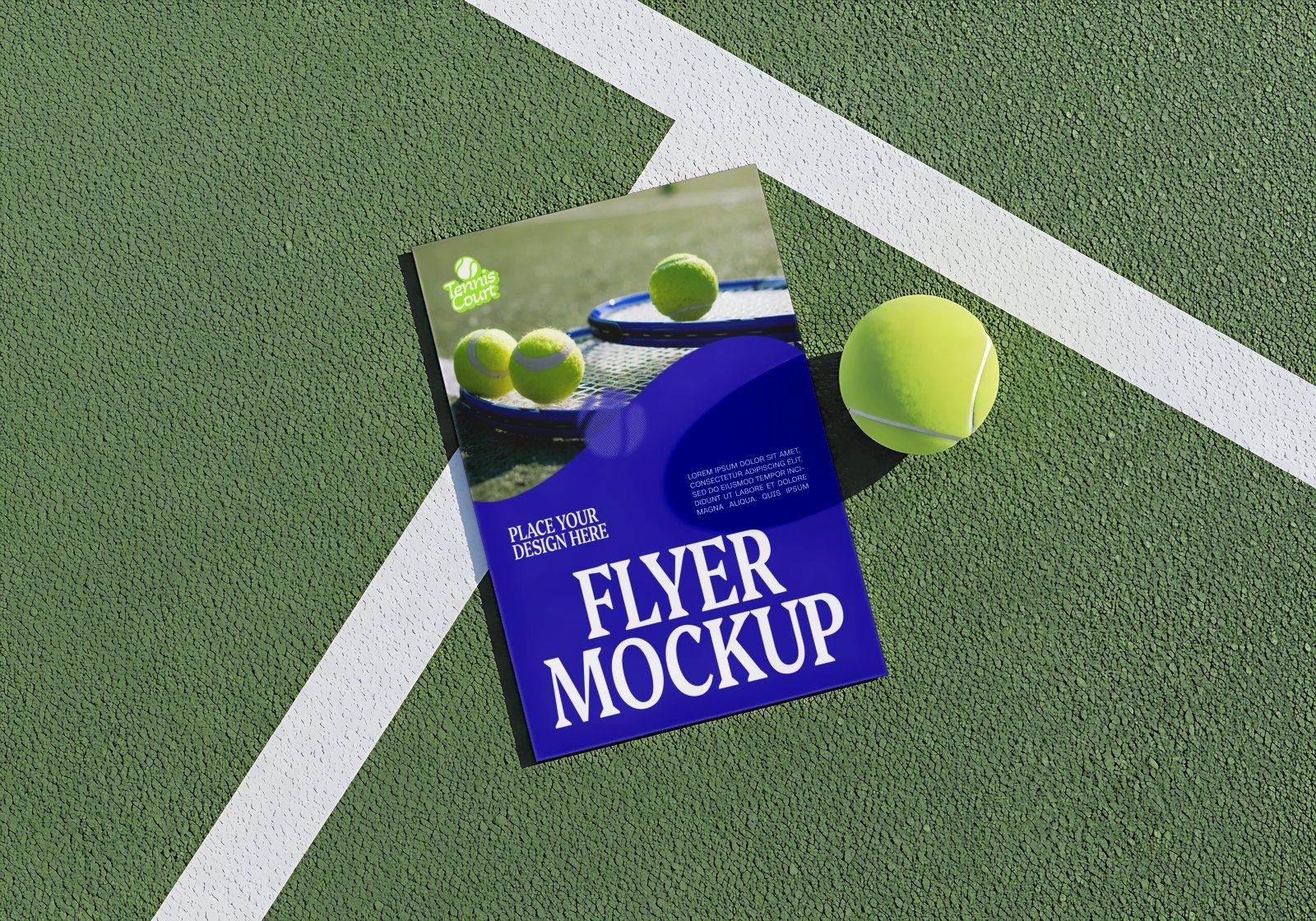 Pro Tennis Court Branding Mockup Bundle – 15 Premium PSD Scenes for Sportswear & Athletic Identity — image 11