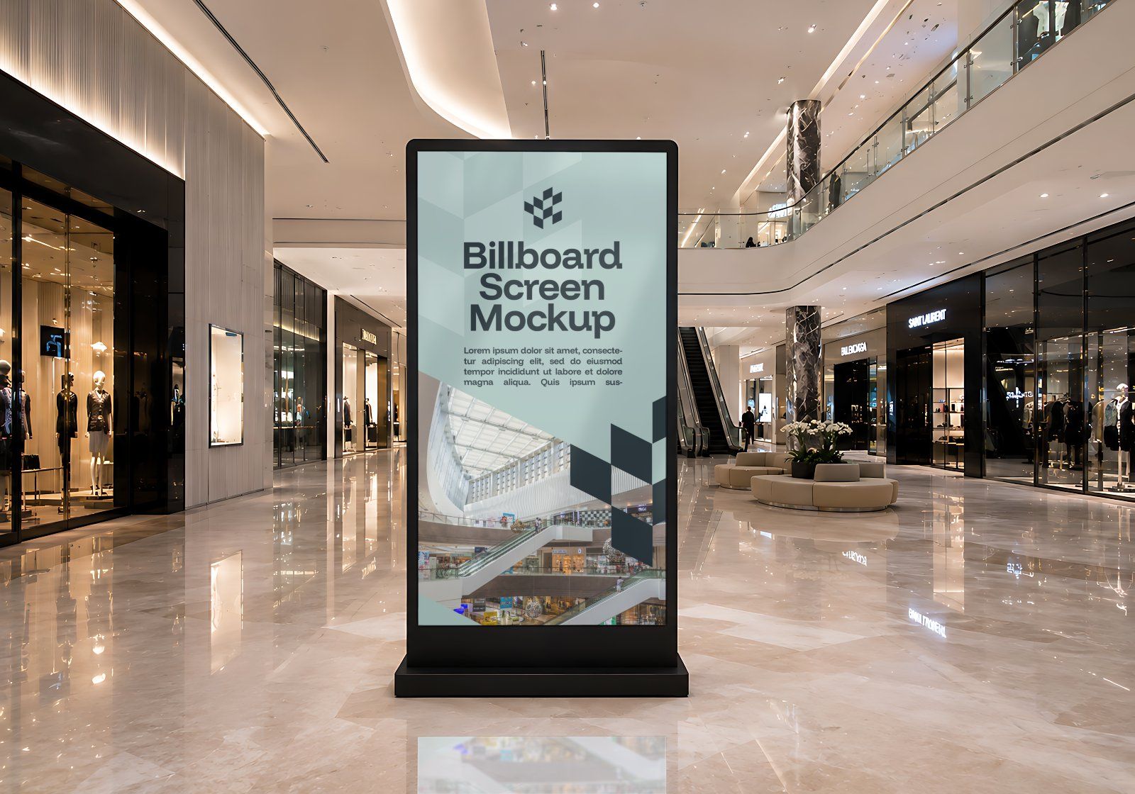 Premium City Mall Branding Mockup Bundle – 15 Giant PSD Scenes for Shopping Center & Retail Mega Arc — image 19