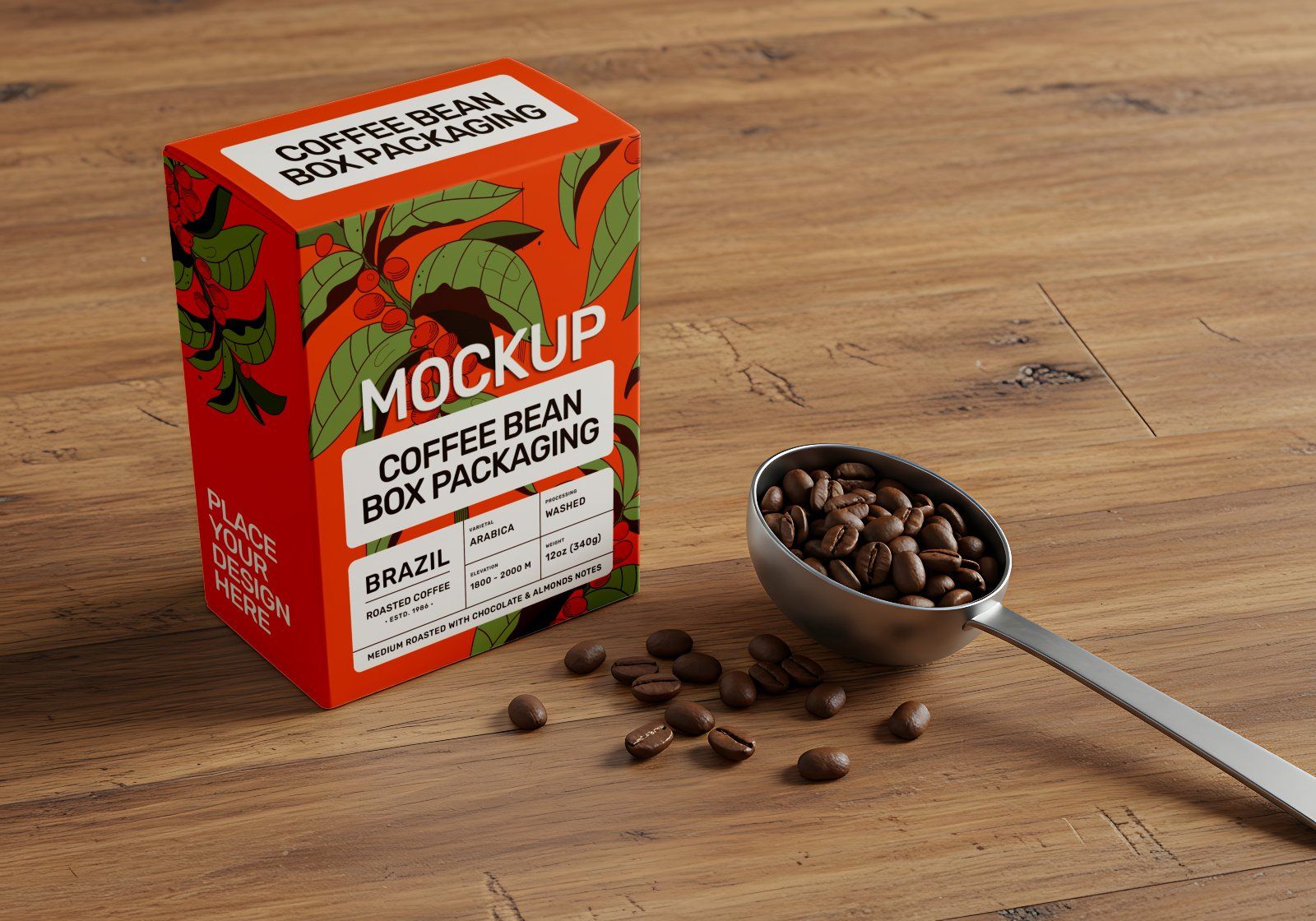 15 Coffee Factory Mockups – PSD Pouch, Can, Sack, Box, Billboard & Farm Branding Kit — image 9