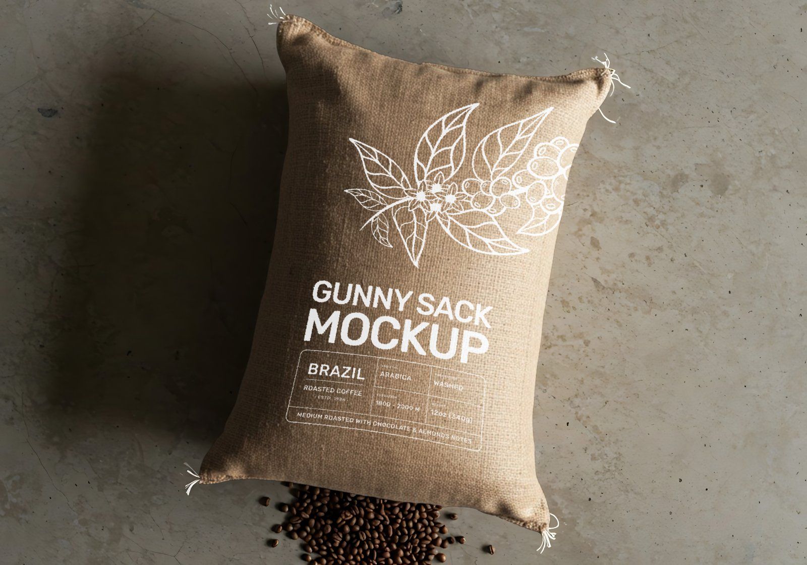 15 Coffee Factory Mockups – PSD Pouch, Can, Sack, Box, Billboard & Farm Branding Kit — image 7