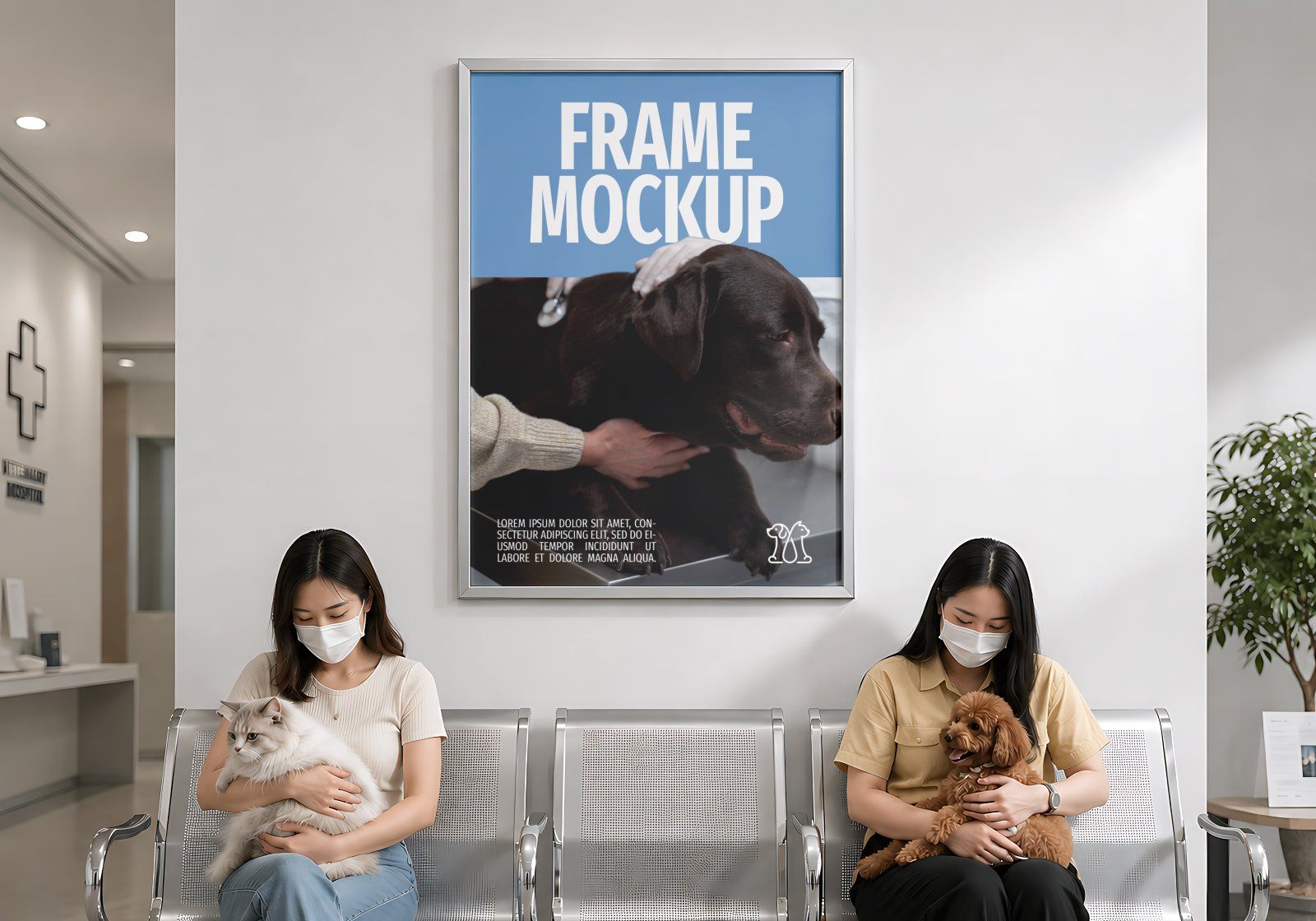 Premium Veterinary Hospital Branding Mockup Bundle – 15 Clinical PSD Scenes for Vet Clinics — image 14