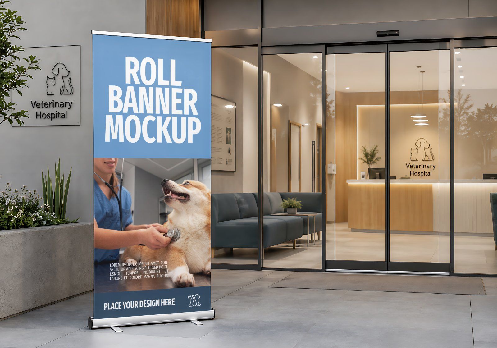 Premium Veterinary Hospital Branding Mockup Bundle – 15 Clinical PSD Scenes for Vet Clinics — image 13