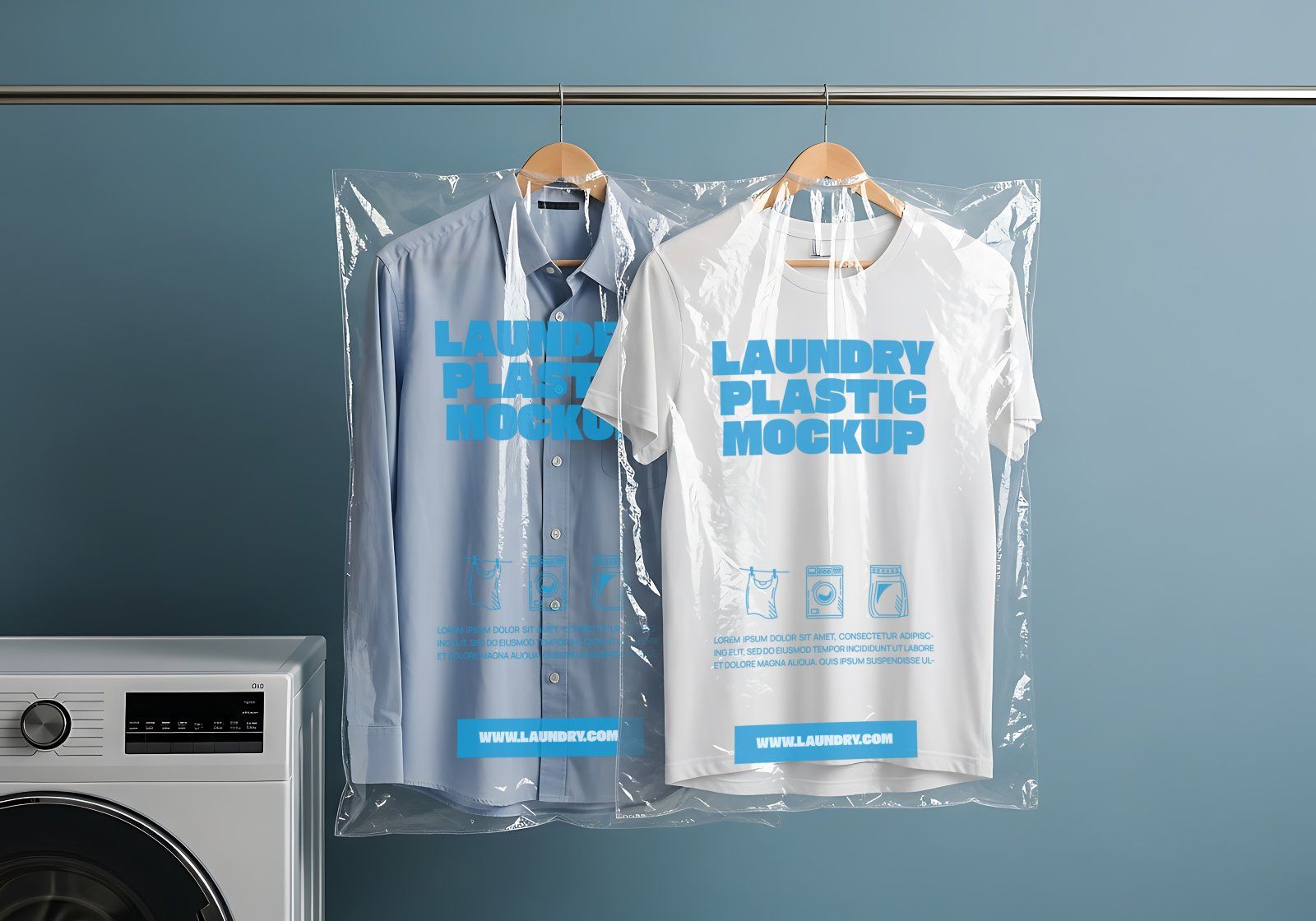 Laundry Shop Mockup Bundle – 15 PSD Templates for Branding, Packaging, and Interior Display — image 11