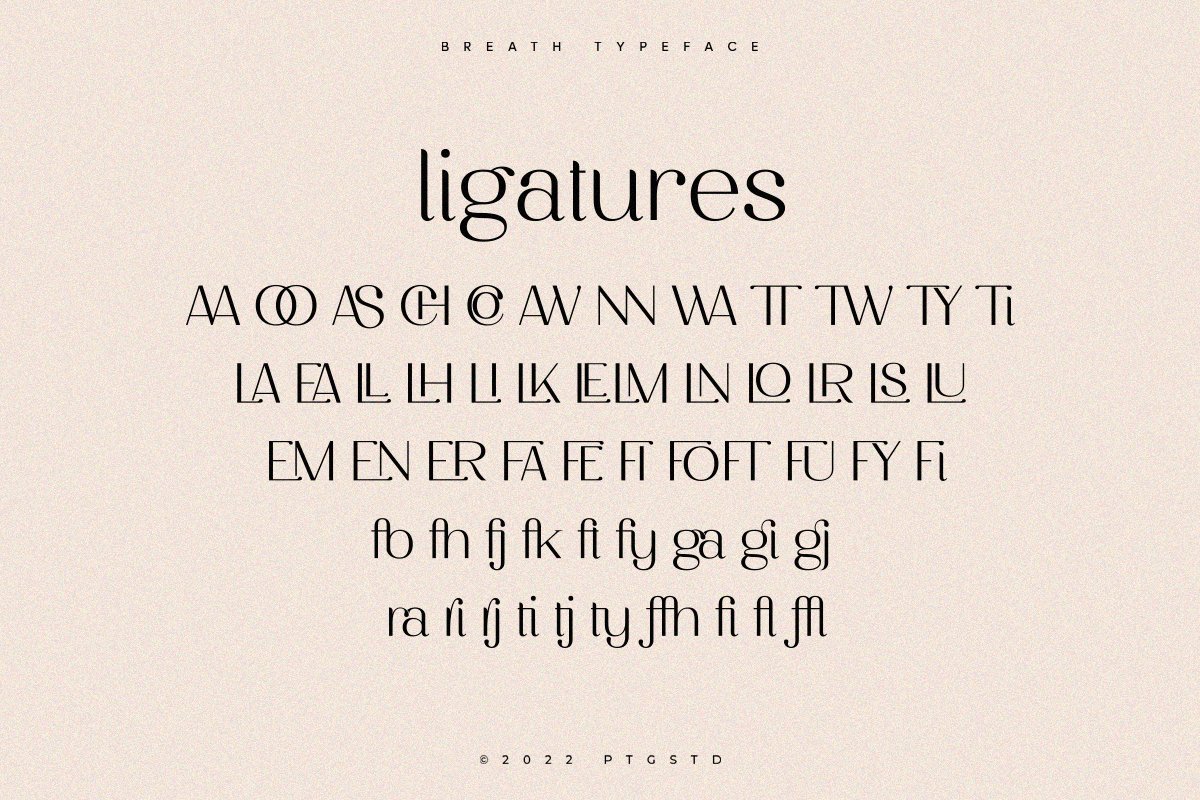 Breath | Modern Ligature Serif — image 1