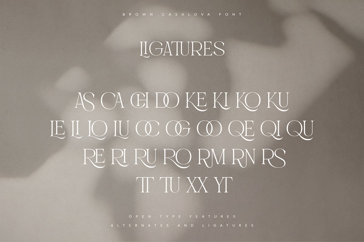 Brown Casalova | Stylish Typeface — image 2
