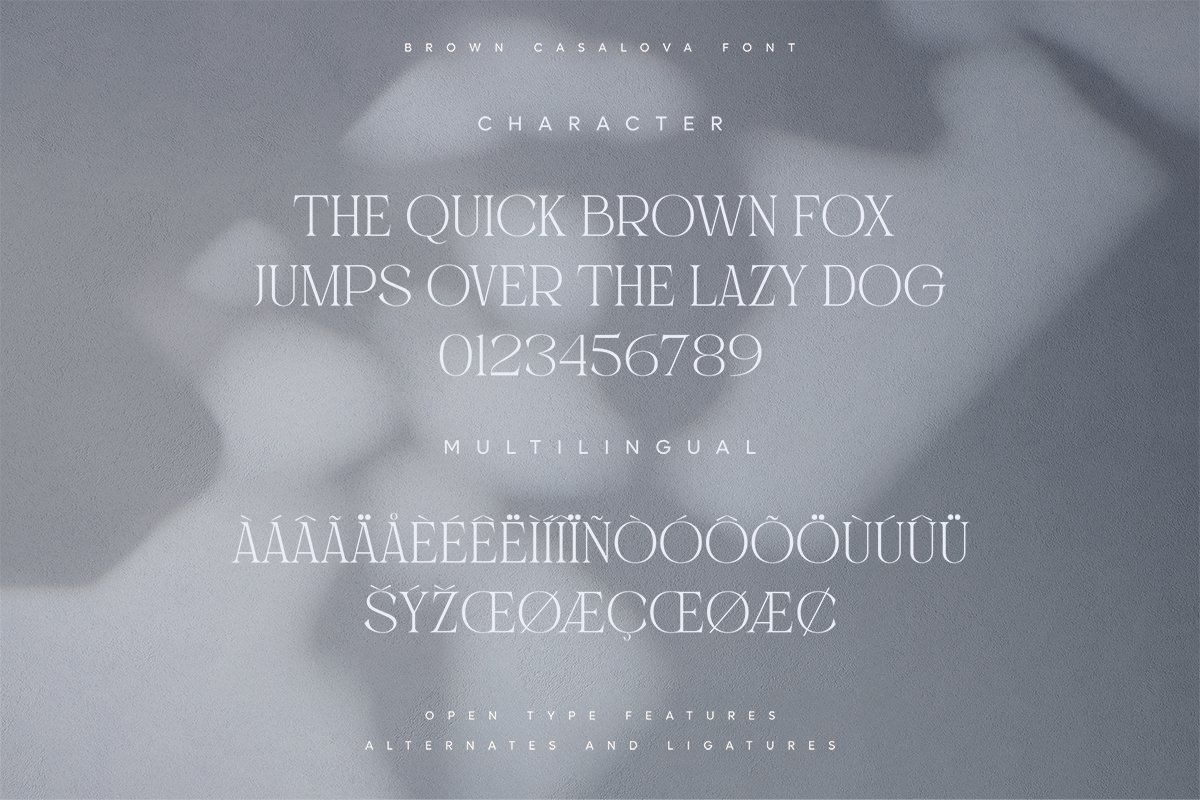 Brown Casalova | Stylish Typeface — image 1