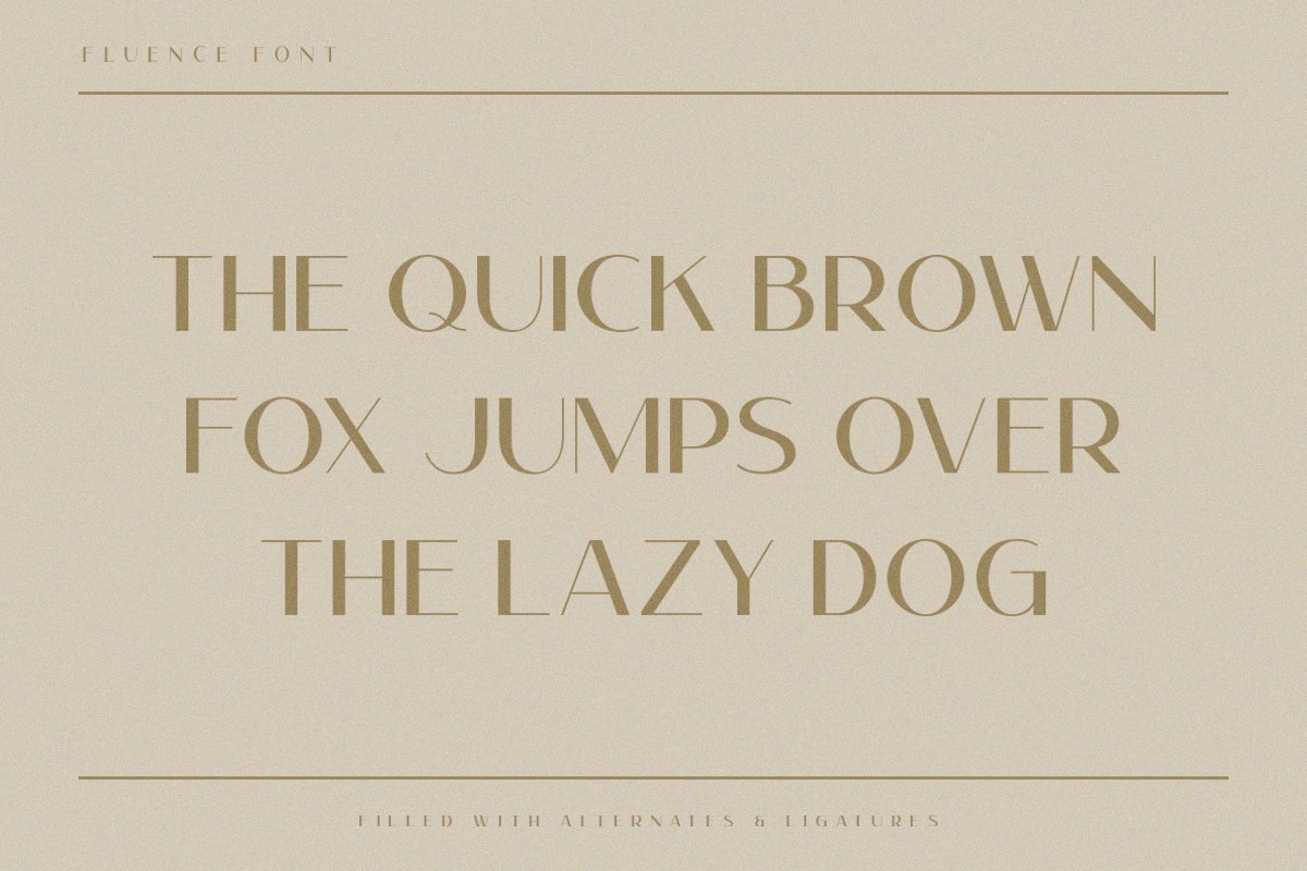 Fluence | Elegant Modern Sans Font — image 1