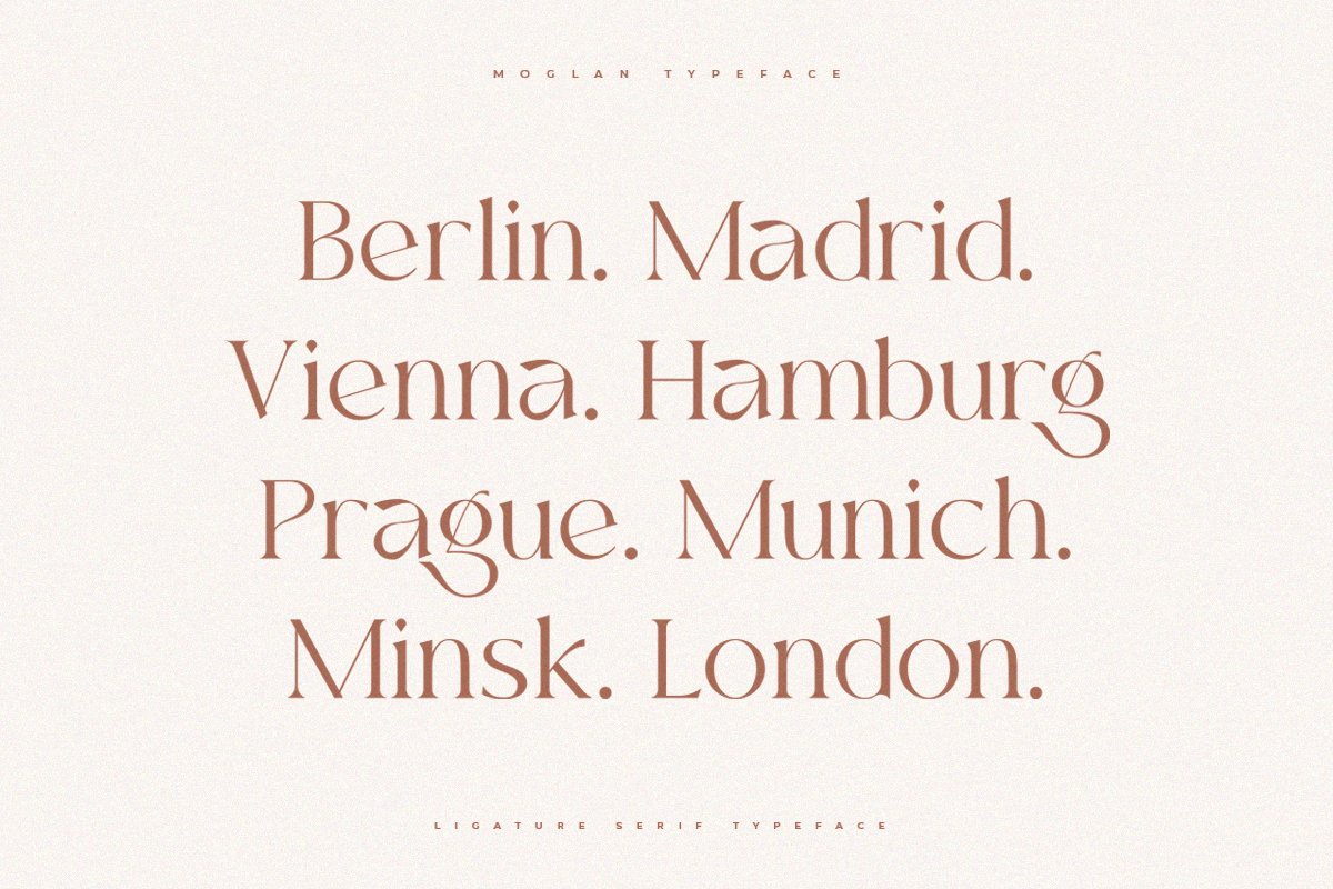 Moglan | Ligature Serif Typeface — image 6