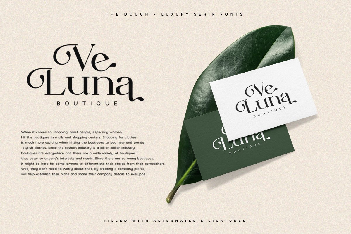 The Dough | Luxury Style Serif Font — image 7