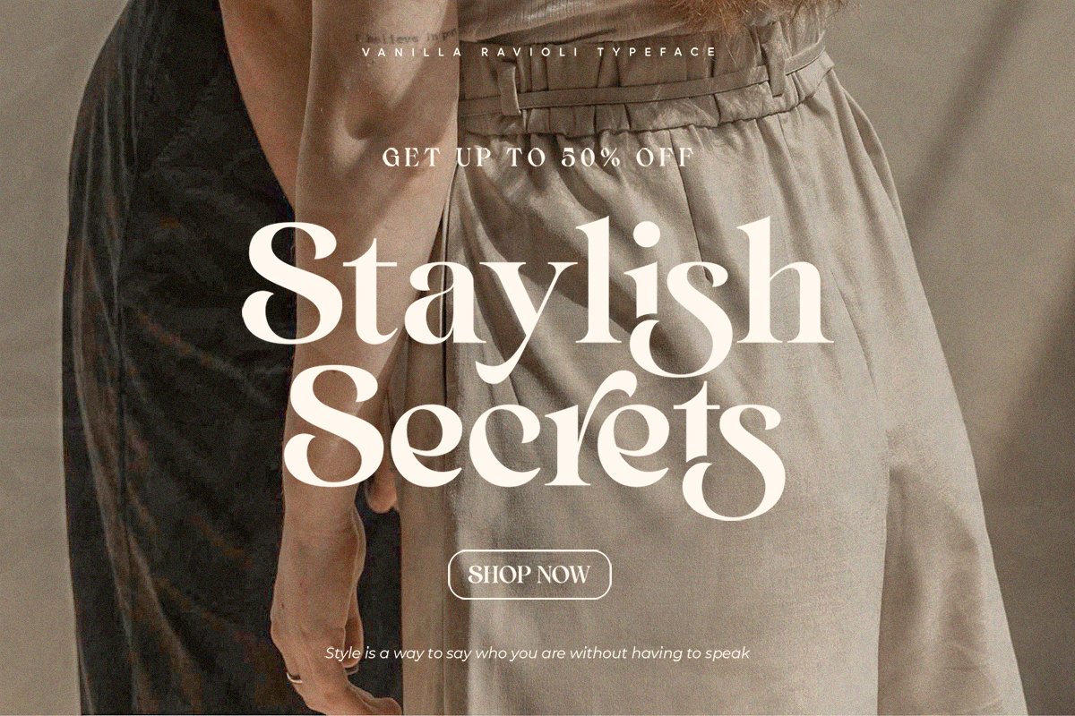 Vanilla Ravioli | Chic Ligature Serif Font — image 6