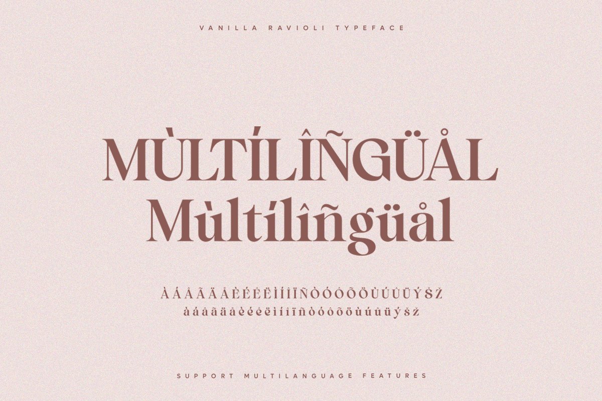 Vanilla Ravioli | Chic Ligature Serif Font — image 3