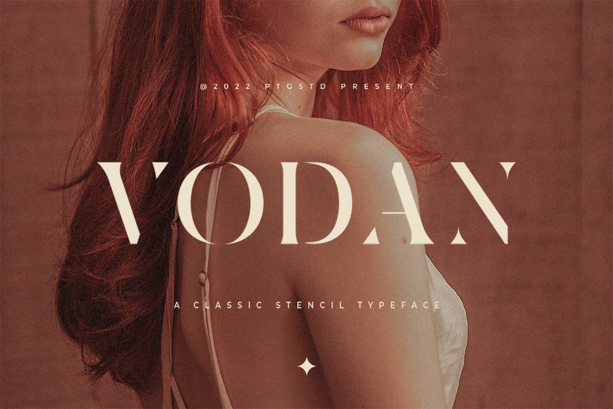 Vodan | Classic Stencil Serif Font — image 10