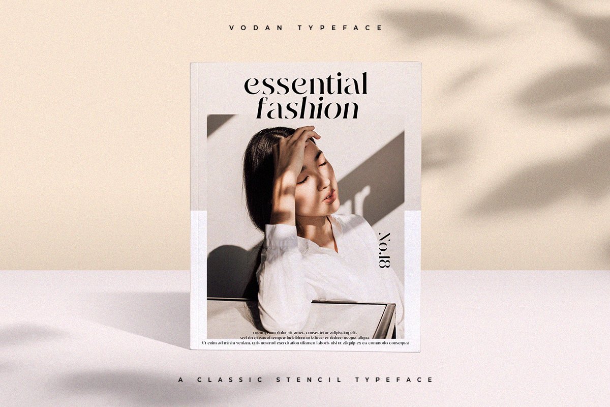 Vodan | Classic Stencil Serif Font — image 7