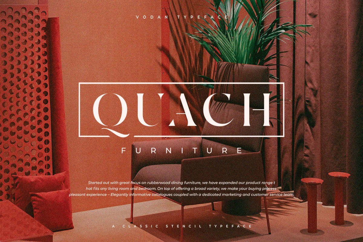 Vodan | Classic Stencil Serif Font — image 6