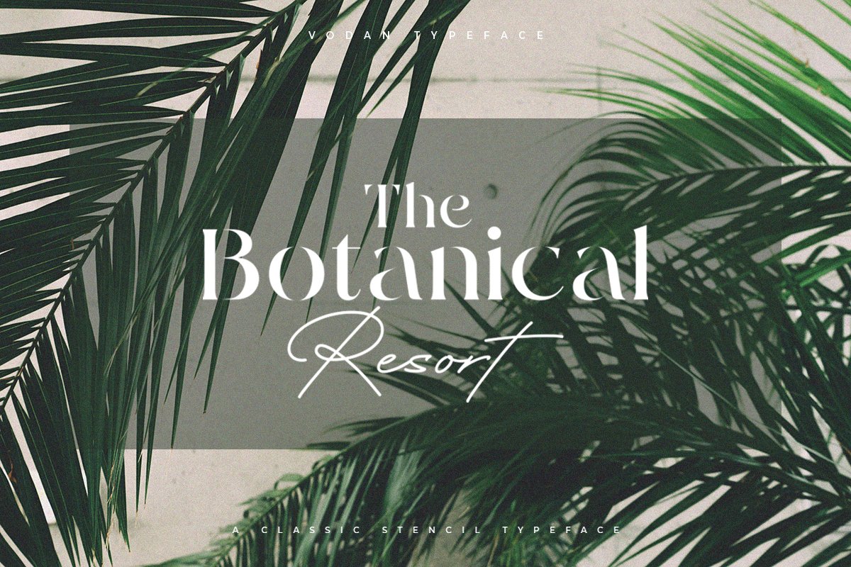 Vodan | Classic Stencil Serif Font — image 2