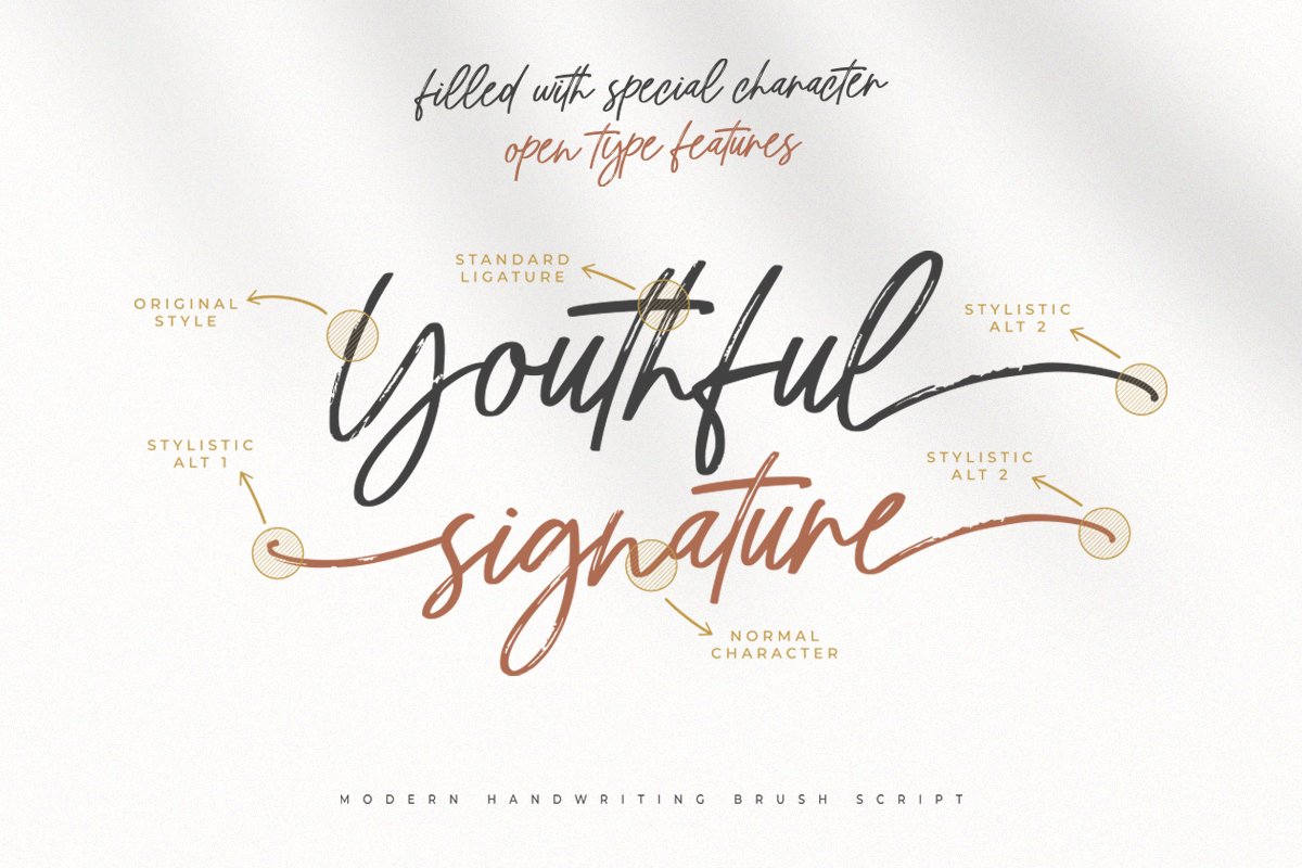 Youthful | Signature Script Font — image 2