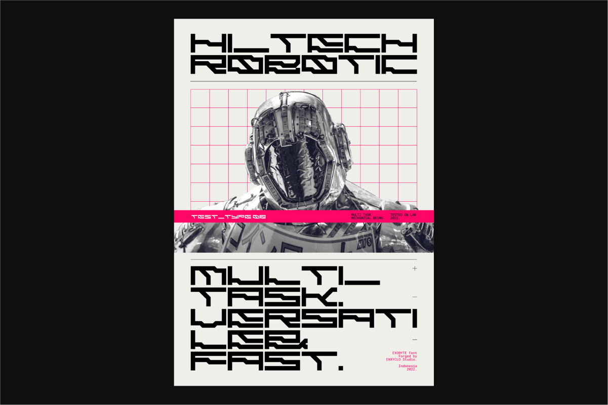 EXOBYTE - Futuristic Font — image 3