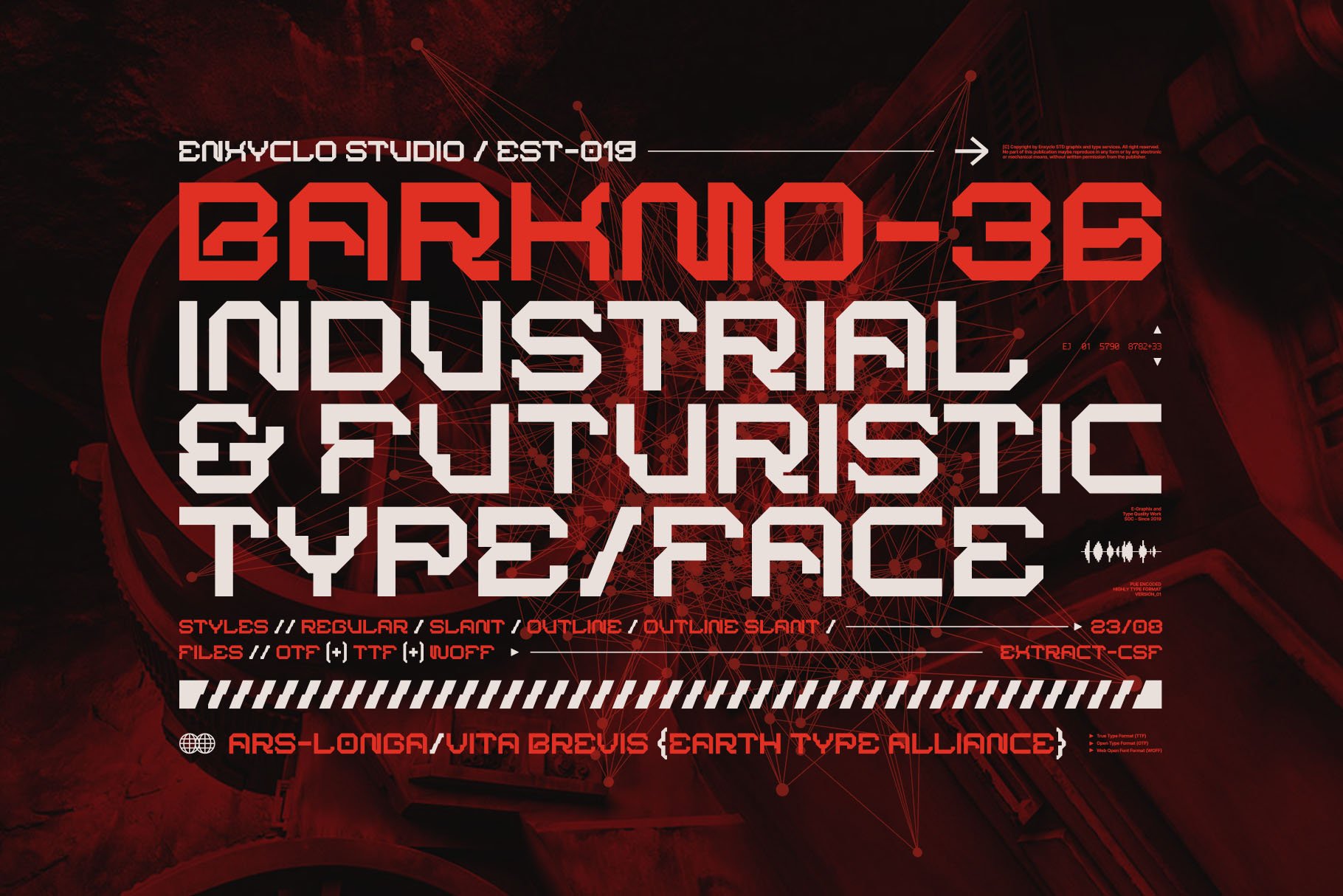 BARKMO36 - Futuristic Mecha Font — image 10