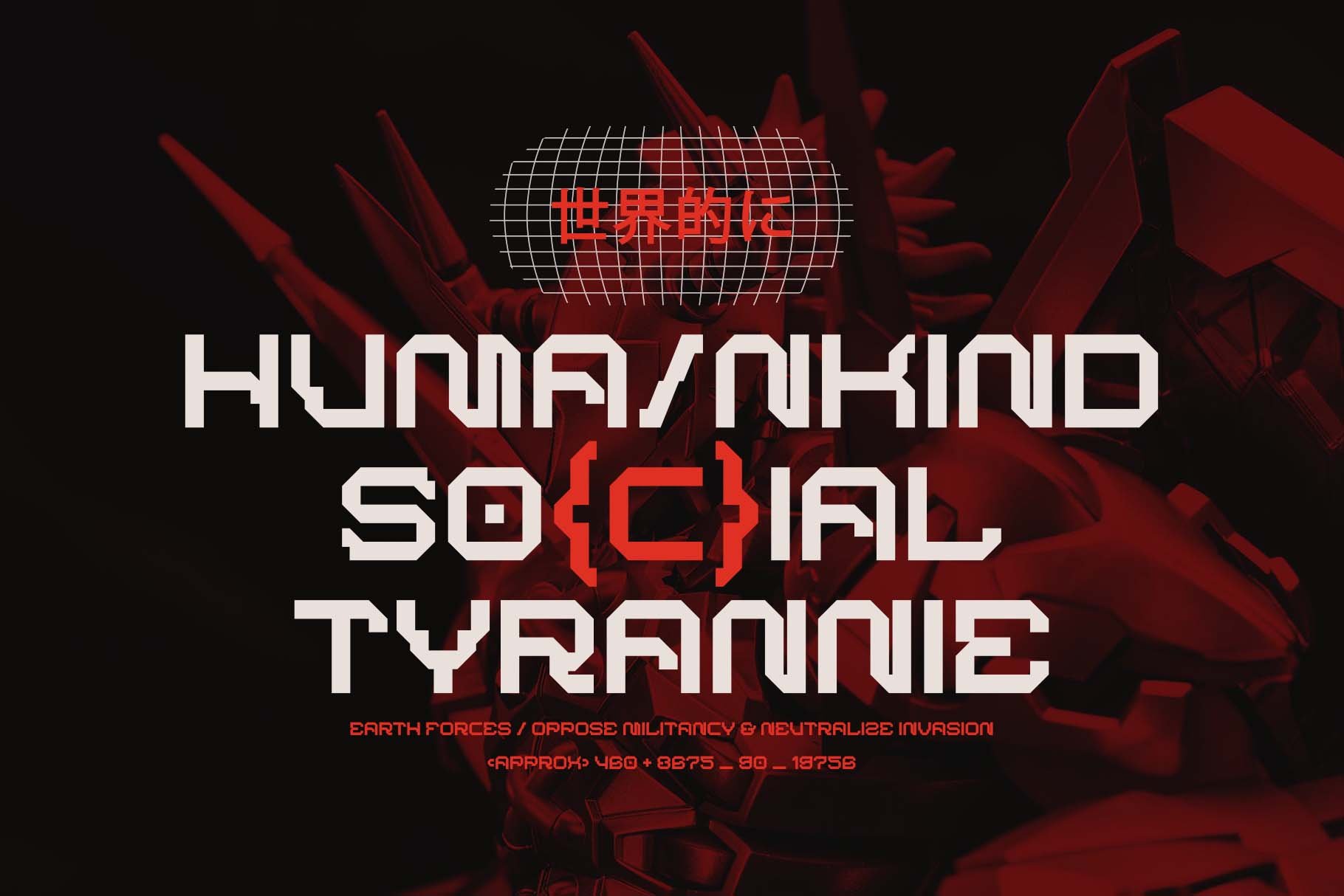BARKMO36 - Futuristic Mecha Font — image 3