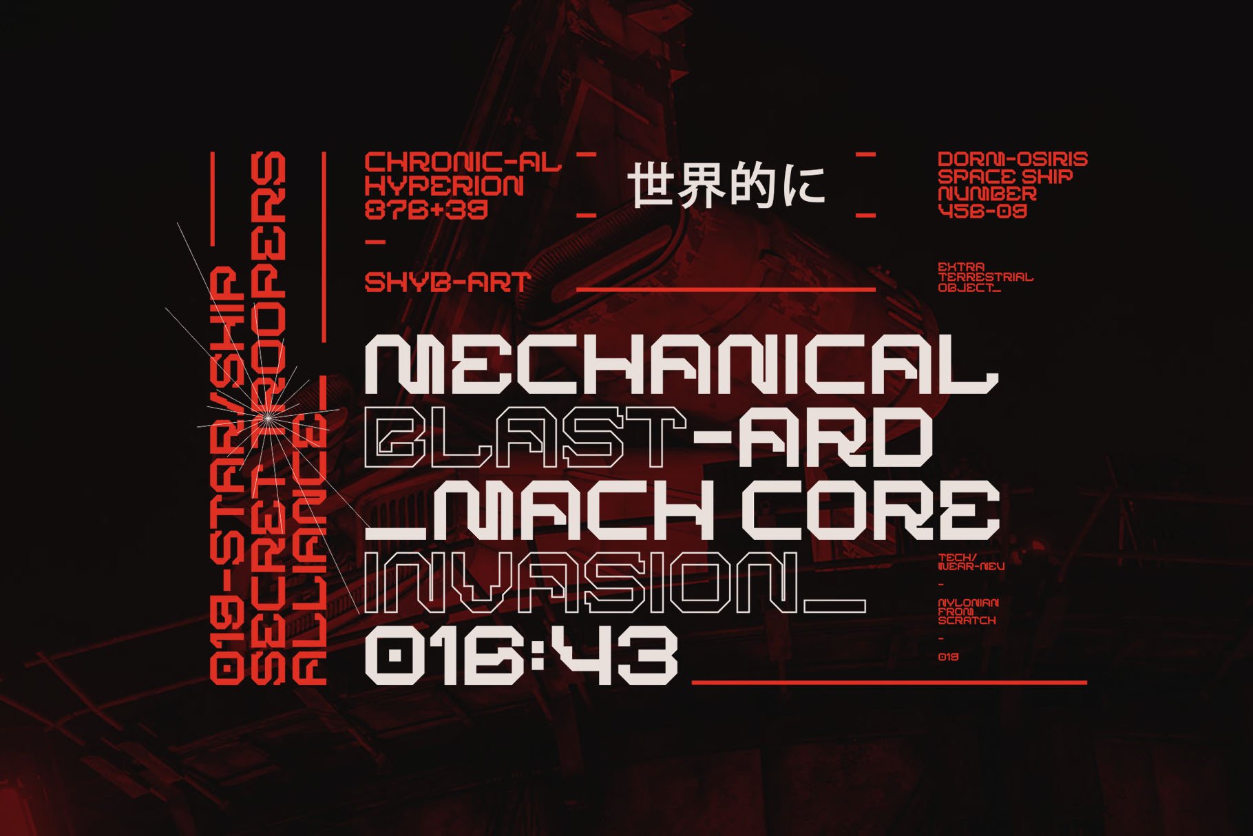 BARKMO36 - Futuristic Mecha Font — image 2