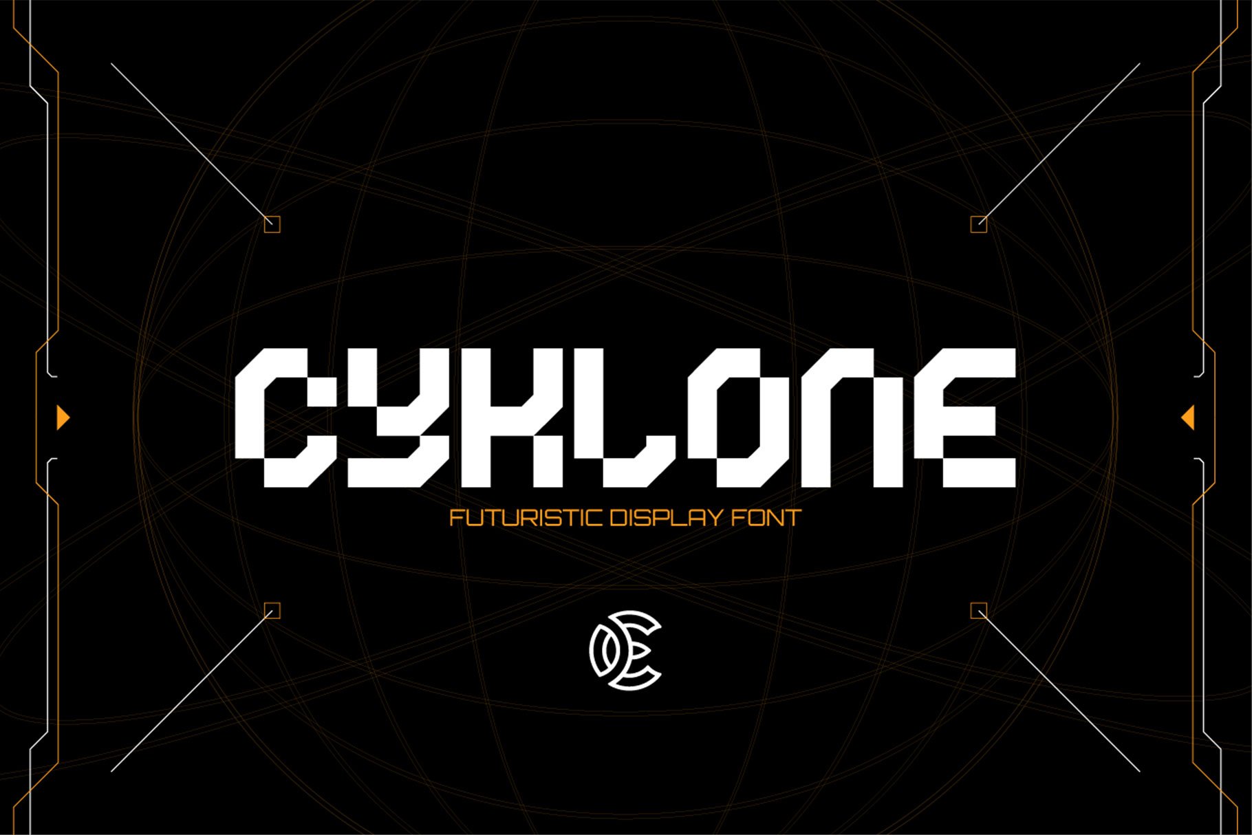 CYKLONE - Futuristic Display Font — image 5