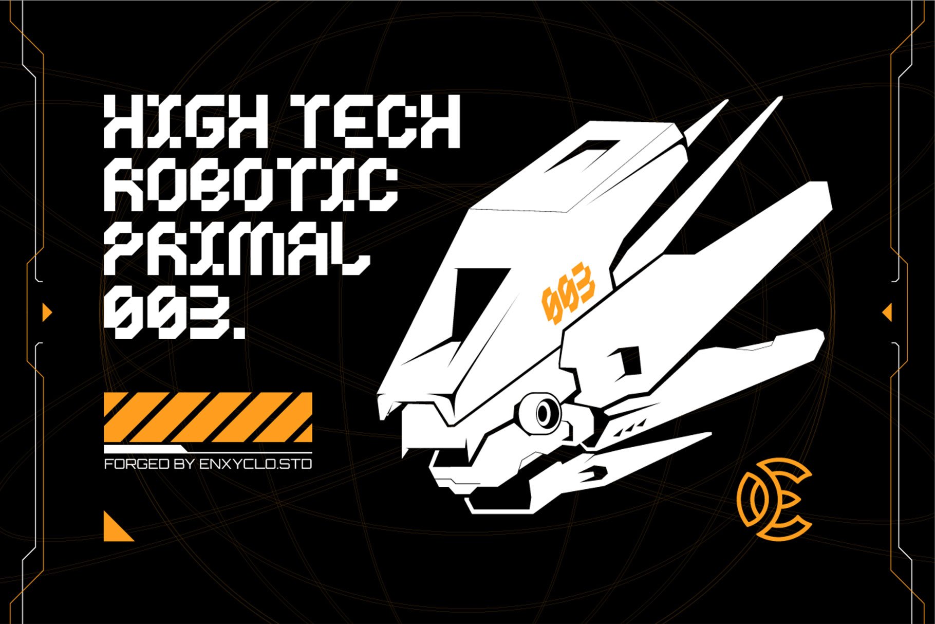 CYKLONE - Futuristic Display Font — image 3