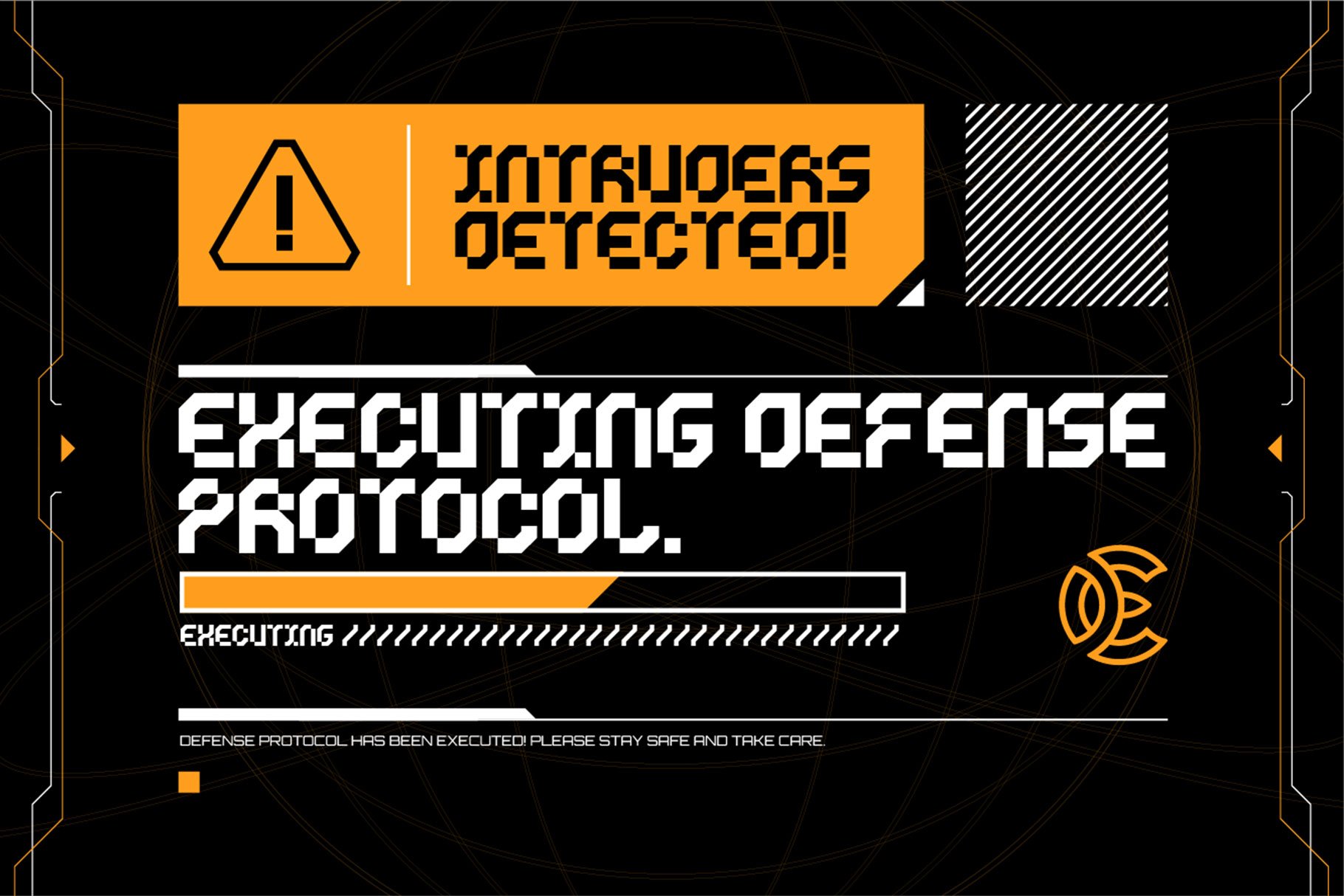 CYKLONE - Futuristic Display Font — image 2