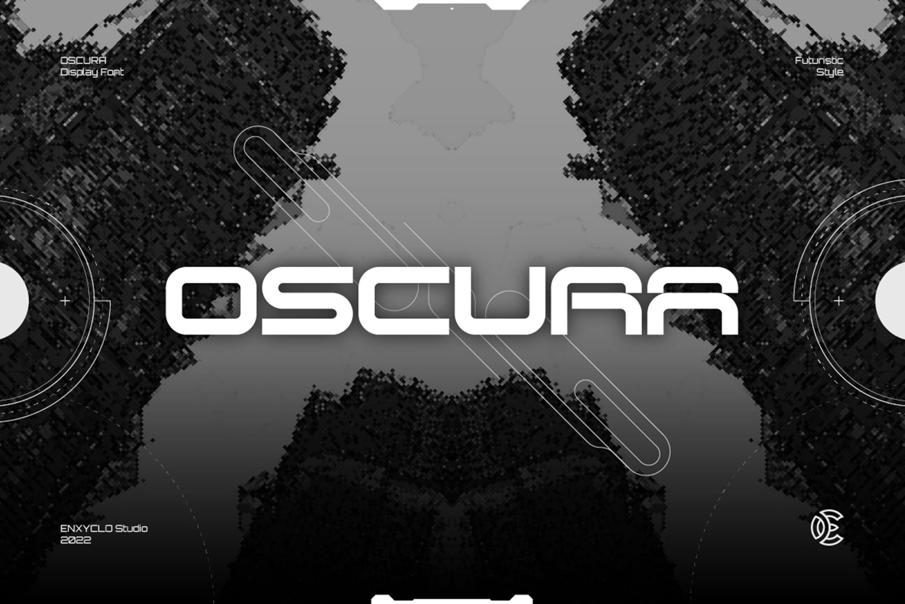 OSCURA - Futuristic Display Font — image 7
