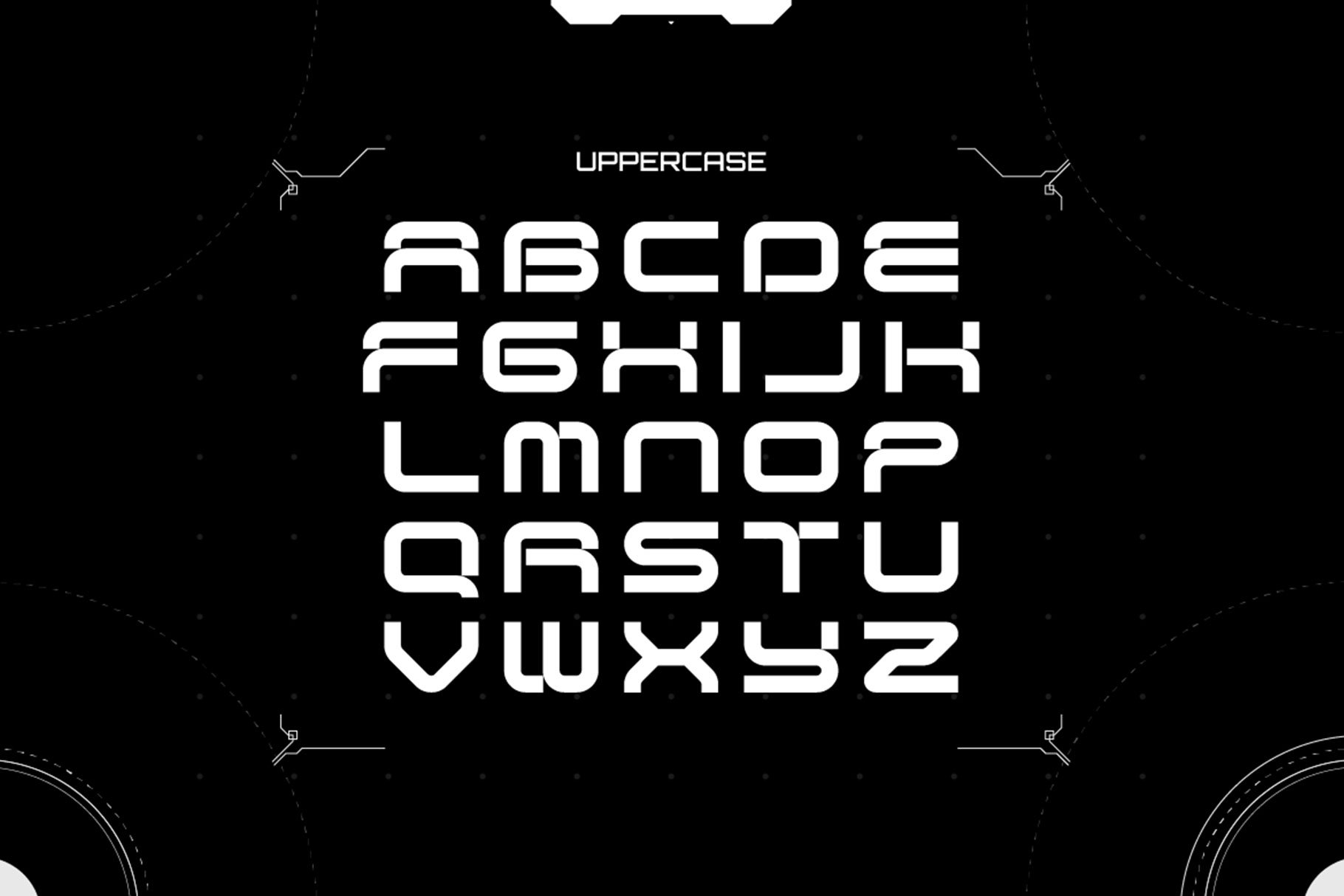 OSCURA - Futuristic Display Font — image 6