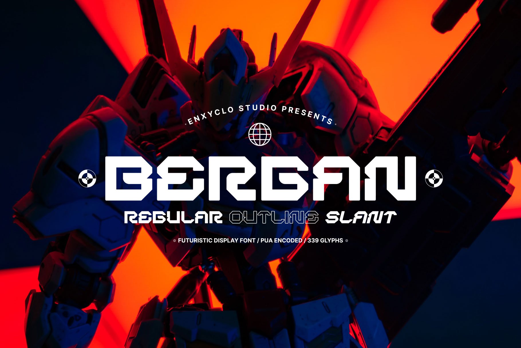 BERGAN - Futuristic Display Font — image 9