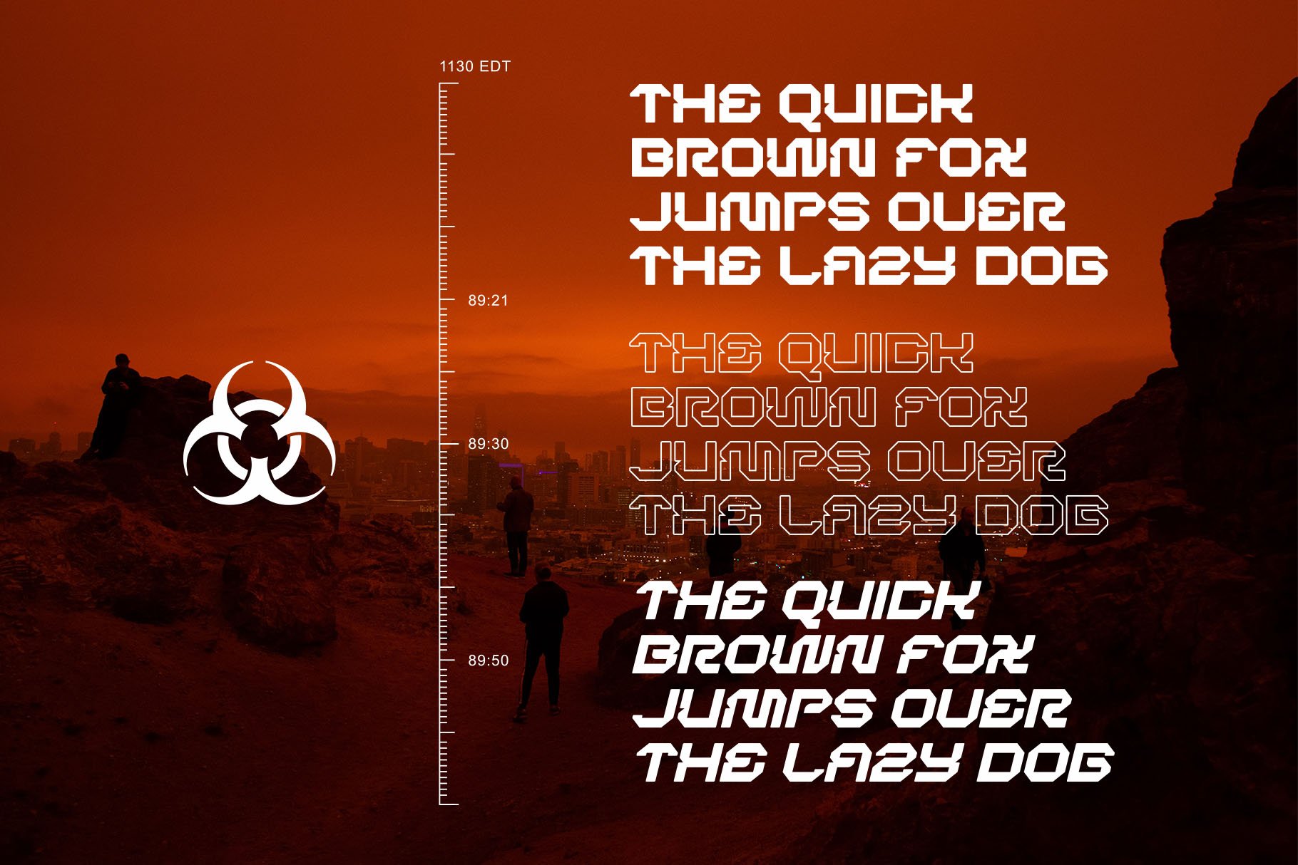 BERGAN - Futuristic Display Font — image 6
