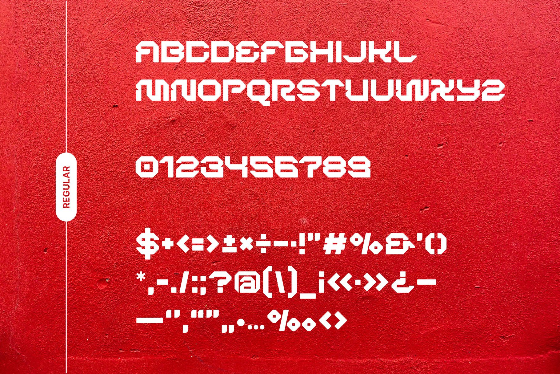 BERGAN - Futuristic Display Font — image 4