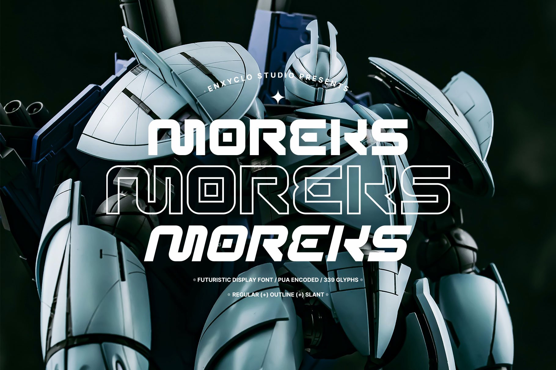 MOREKS - Futuristic Display Font — image 10