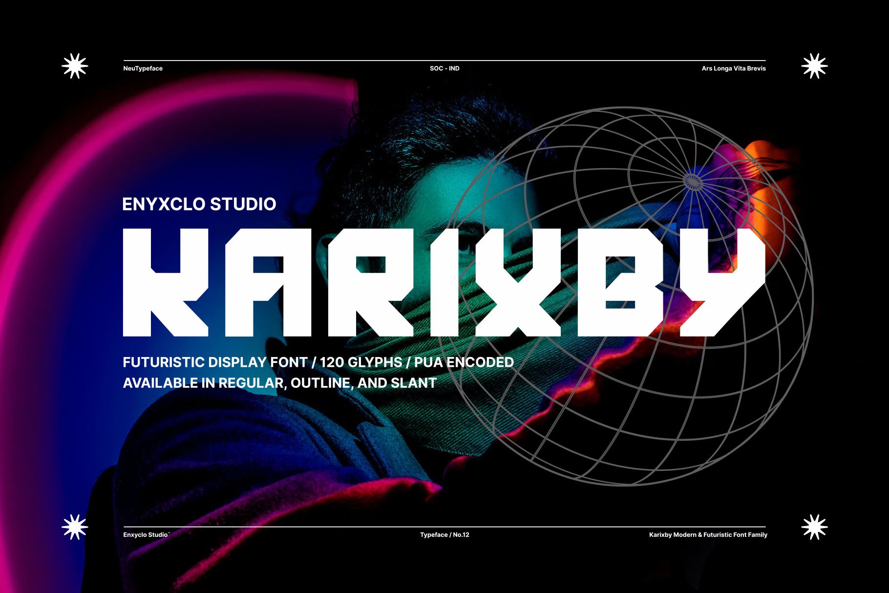 KARIXBY - Futuristic Display Font — image 1
