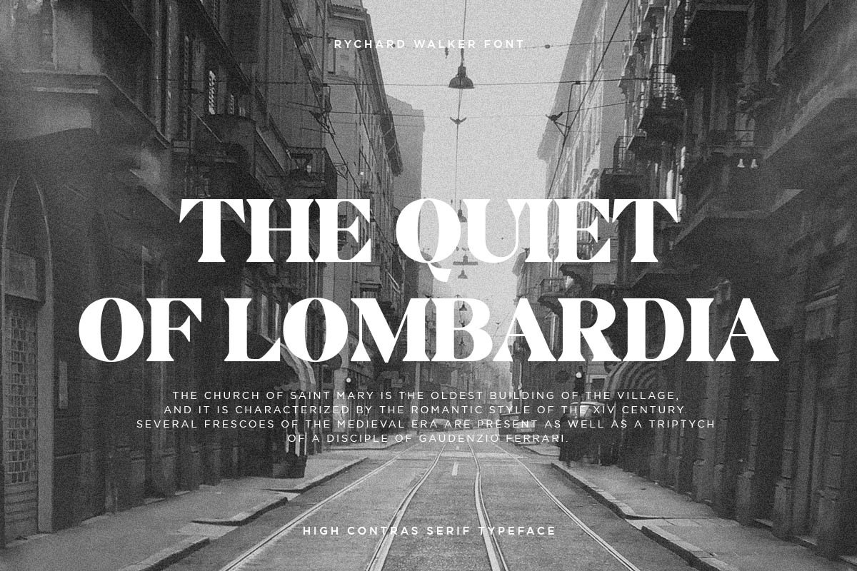 Rychard Walker | Modern Serif Font — image 7