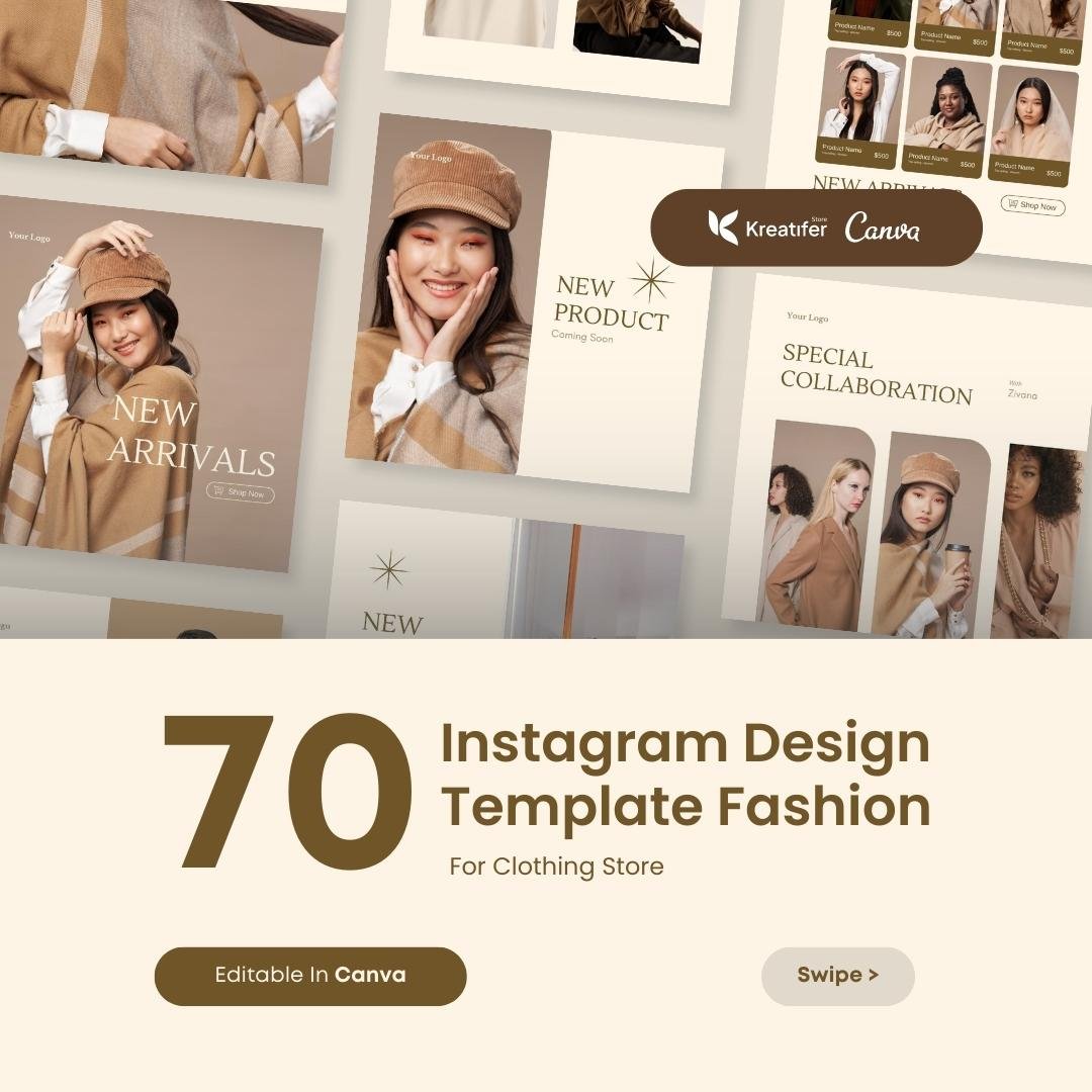 Instagram Design Template Fashion For Clothing Store | Canva Template — image 1