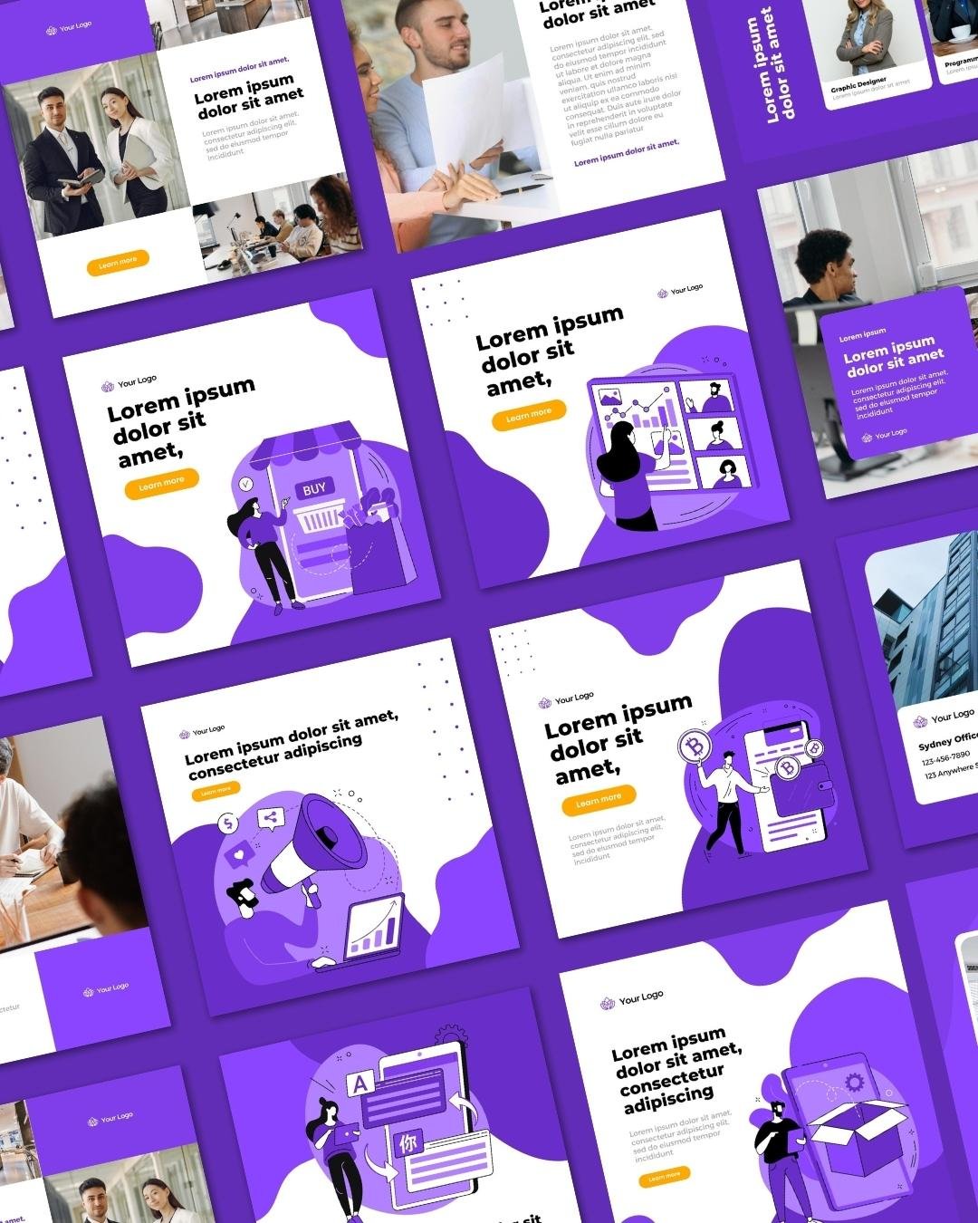 Instagram Design Template Business For Small Company/Business | Canva Template — image 1