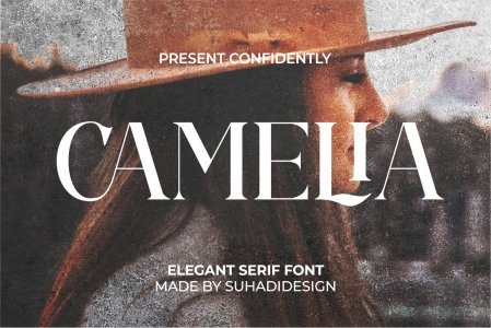 Camelia elegant serif font — image 1